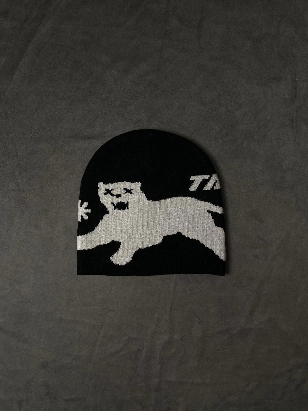 Japanese Brand Never Happy New Year F*F No Cuff Knit Skull Cap Black Beanie Size ONE SIZE - 1 Thumbnail