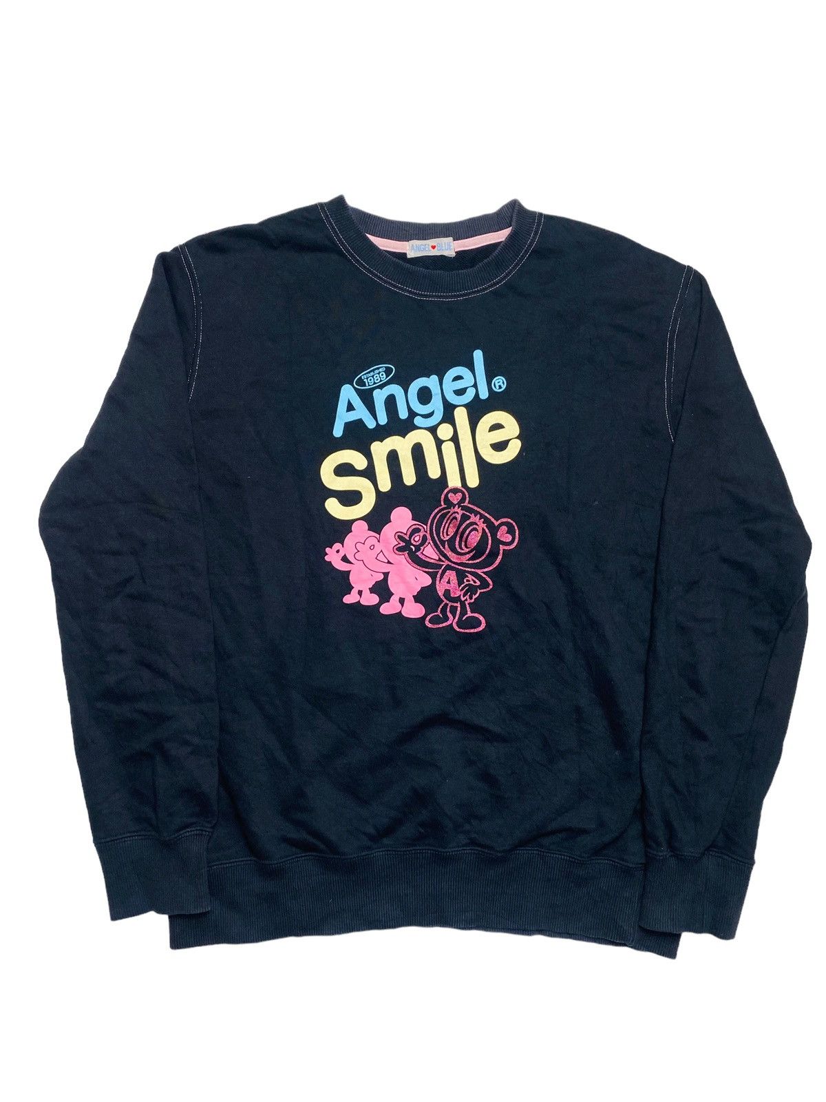 Angel Blue 2000s Angel Blue - Angel Smile Oversized Creweneck Size US L / EU 52-54 / 3 - 3 Thumbnail