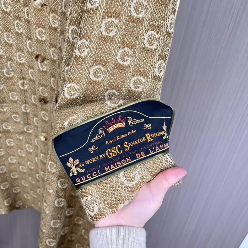 Gucci Gucci Full-print jiccard wool coat 2501-Nextarrow Size US M / EU 48-50 / 2 - 5 Thumbnail