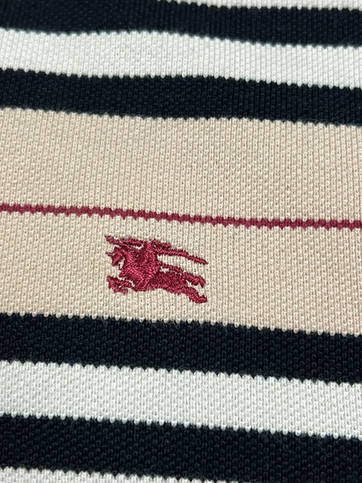 Burberry VINTAGE Burberry London Archival Striped LS Polo Red Knight Size US S / EU 44-46 / 1 - 4 Thumbnail
