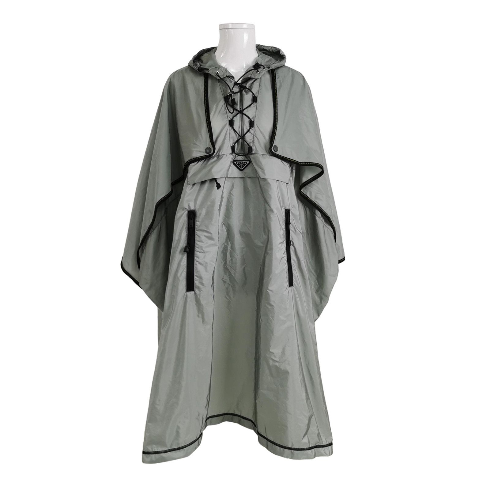 Prada Prada Re-Nylon Hooded Cape Size 38 Size XS / US 0-2 / IT 36-38 - 1 Thumbnail