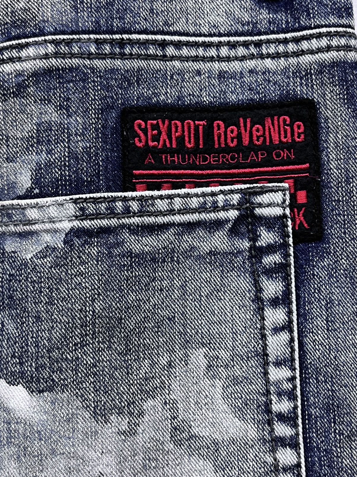 Revenge × Seditionaries FYE💥SEXPOT REVENGE TOKYO Thrash Punk Metal Distressed Denim Size US 31 - 16 Thumbnail