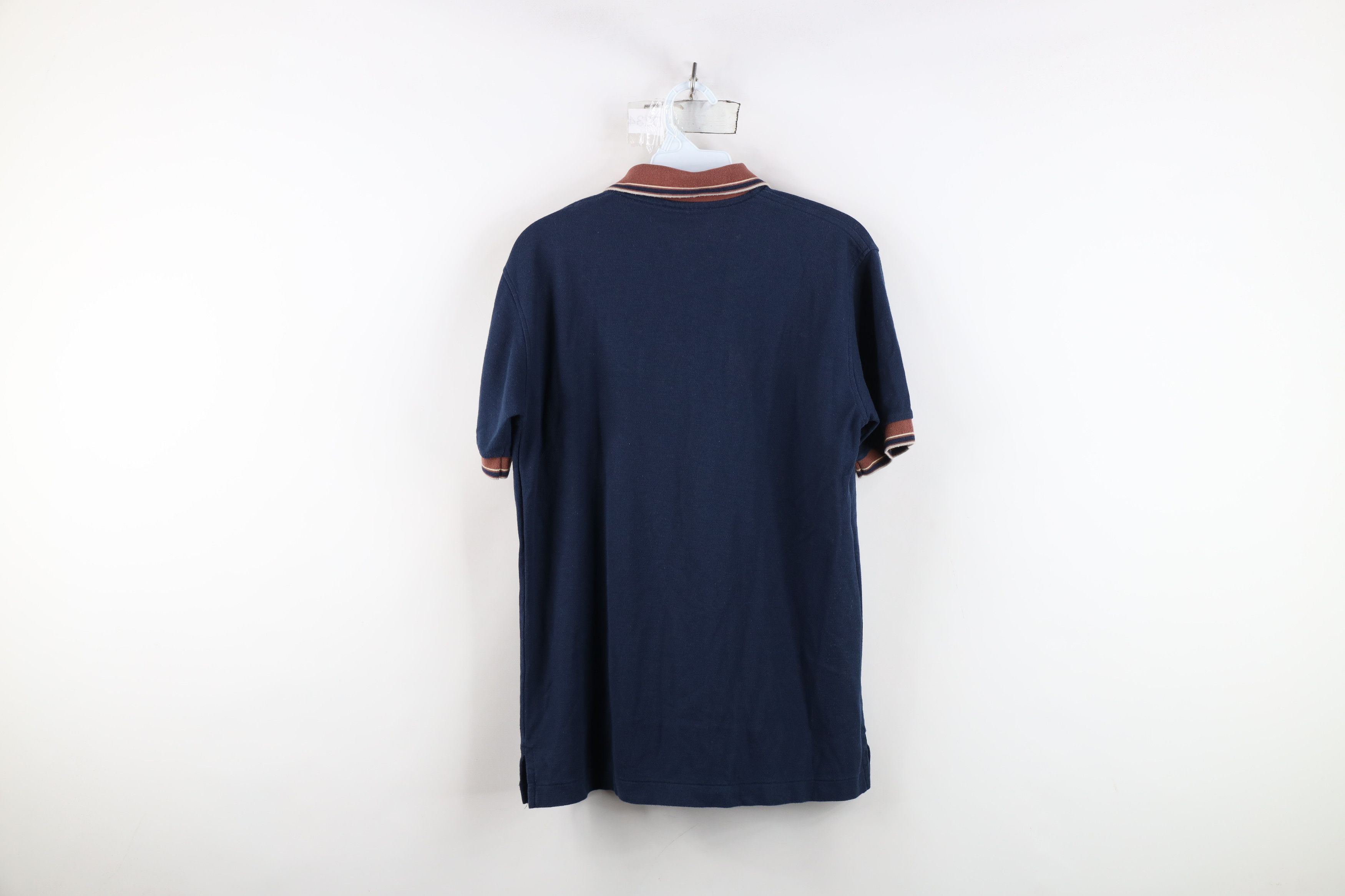 Vintage Vintage 70s Streetwear Striped Pique Cotton Knit Pocket Polo Size US M / EU 48-50 / 2 - 12 Thumbnail