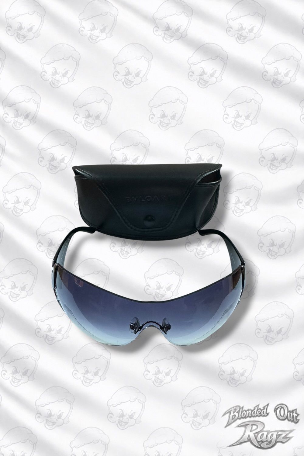 Bvlgari Bvlgari Overiszed Mask Sunglasses 654 Vintage Size ONE SIZE - 2 Thumbnail