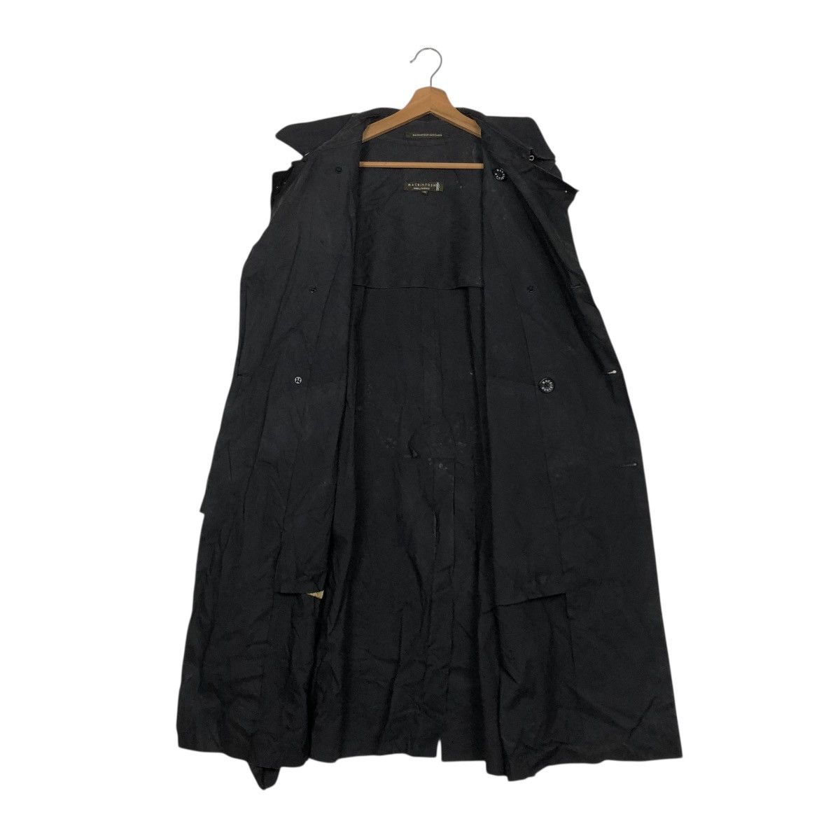 Mackintosh 🔥VINTAGE LONG JACKET WAX DESIGN RICH BLACK MACKINTOSH Size US M / EU 48-50 / 2 - 14 Thumbnail