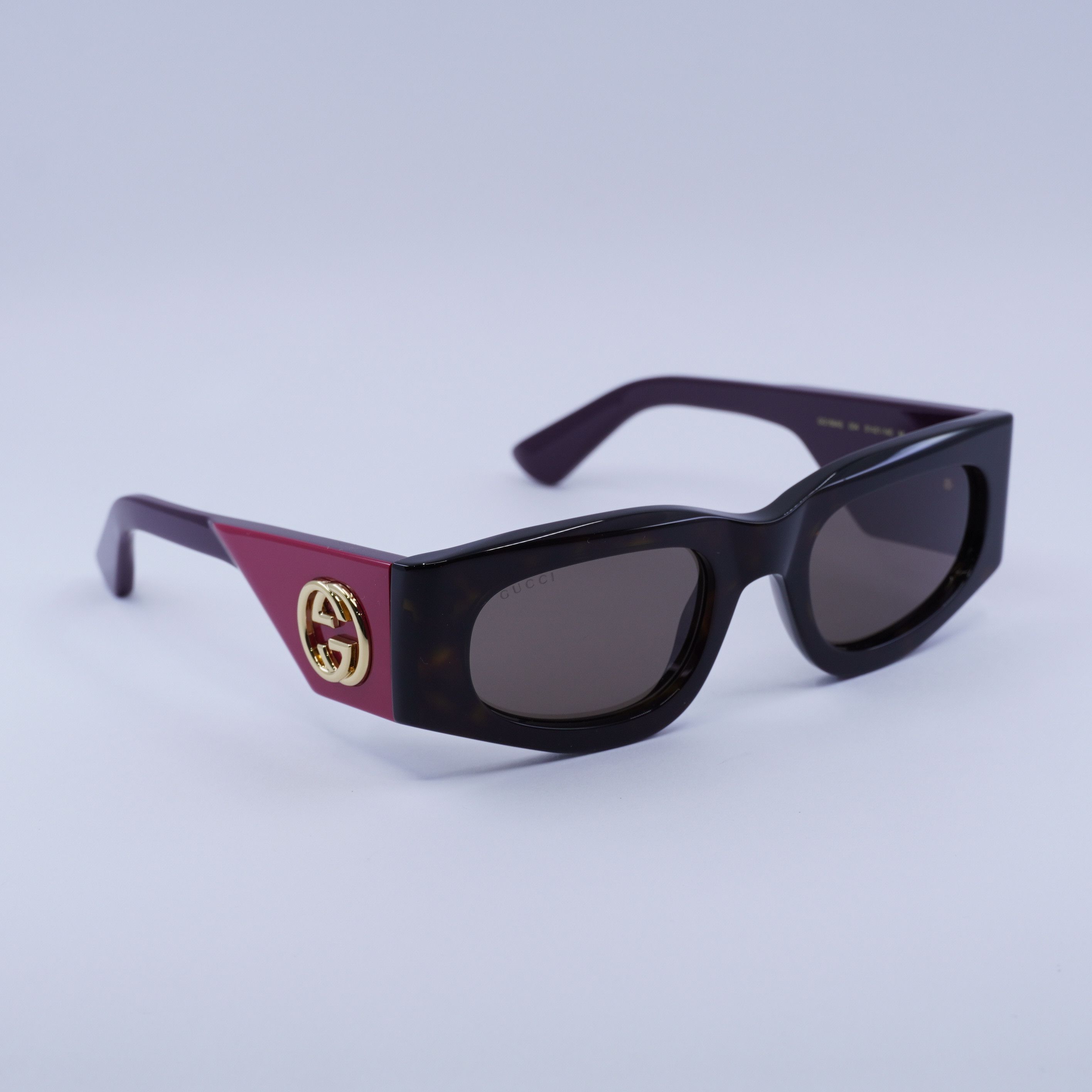 Gucci 🕶️ New Gucci GG1664S 004 Havana/Red Sunglasses Size ONE SIZE - 5 Thumbnail