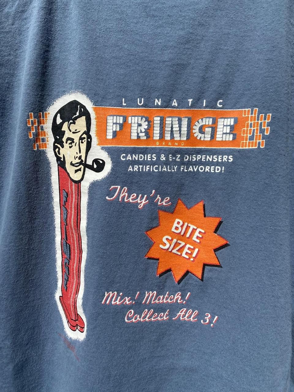Vintage 90’s Vintage Cyan Lunatic Fringe Candy Graphic Print Tee XL Size US XL / EU 56 / 4 - 5 Thumbnail