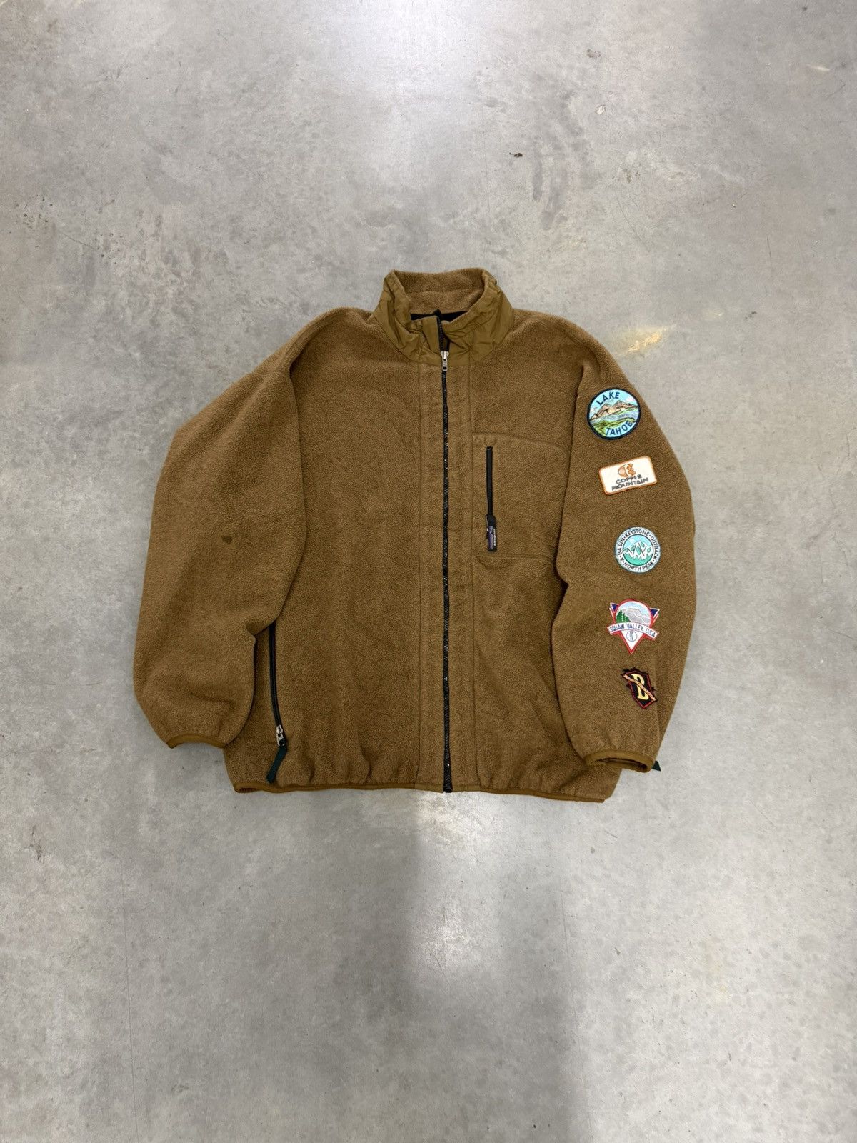 Patagonia Patagonia Deep Pile Fleece Jacket Brown 90s Western USA RARE Size US XXL / EU 58 / 5 - 7 Thumbnail