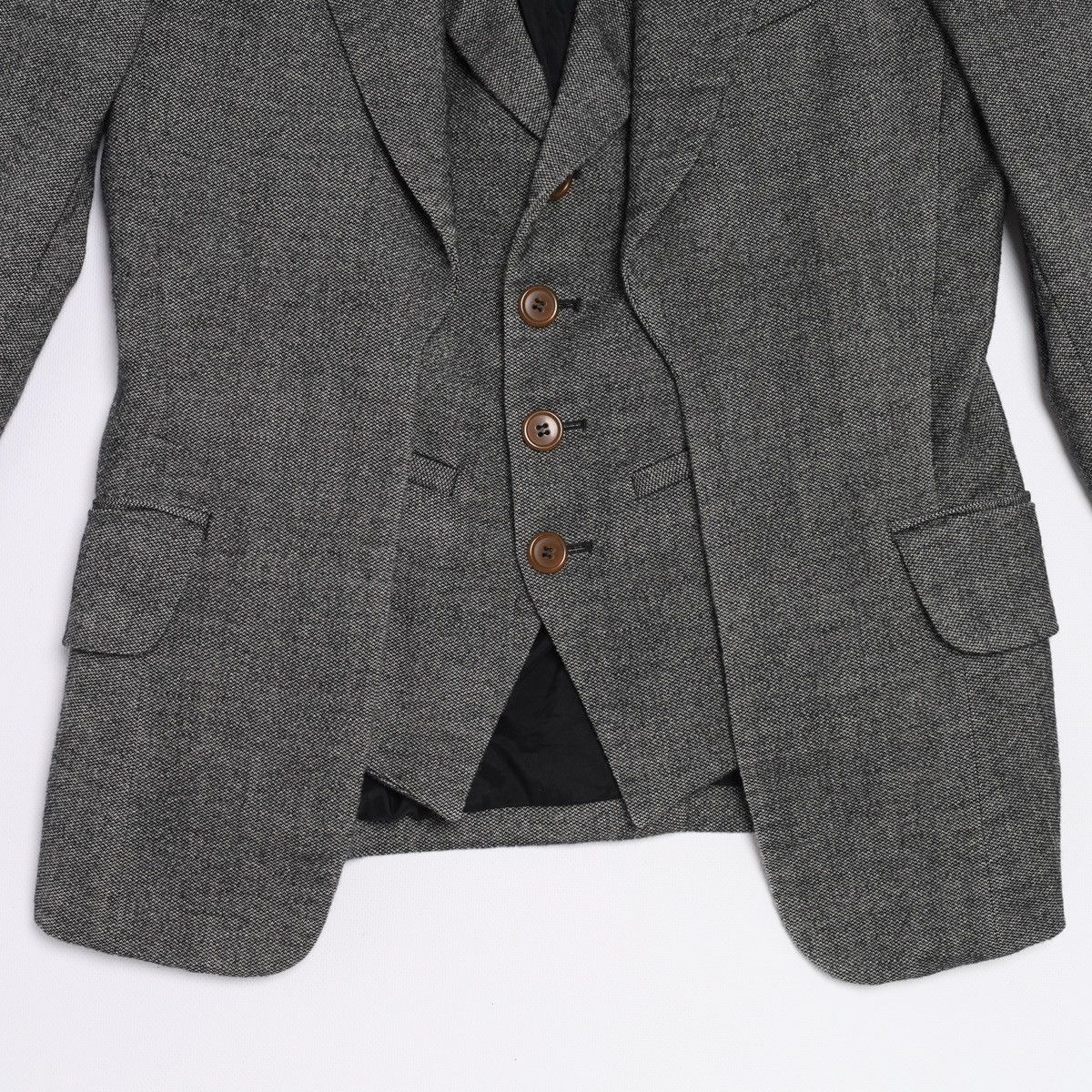 Vivienne Westwood Vivienne Westwood MAN London Wool Grey Blazer Jacket Vest Size 38R - 7 Thumbnail