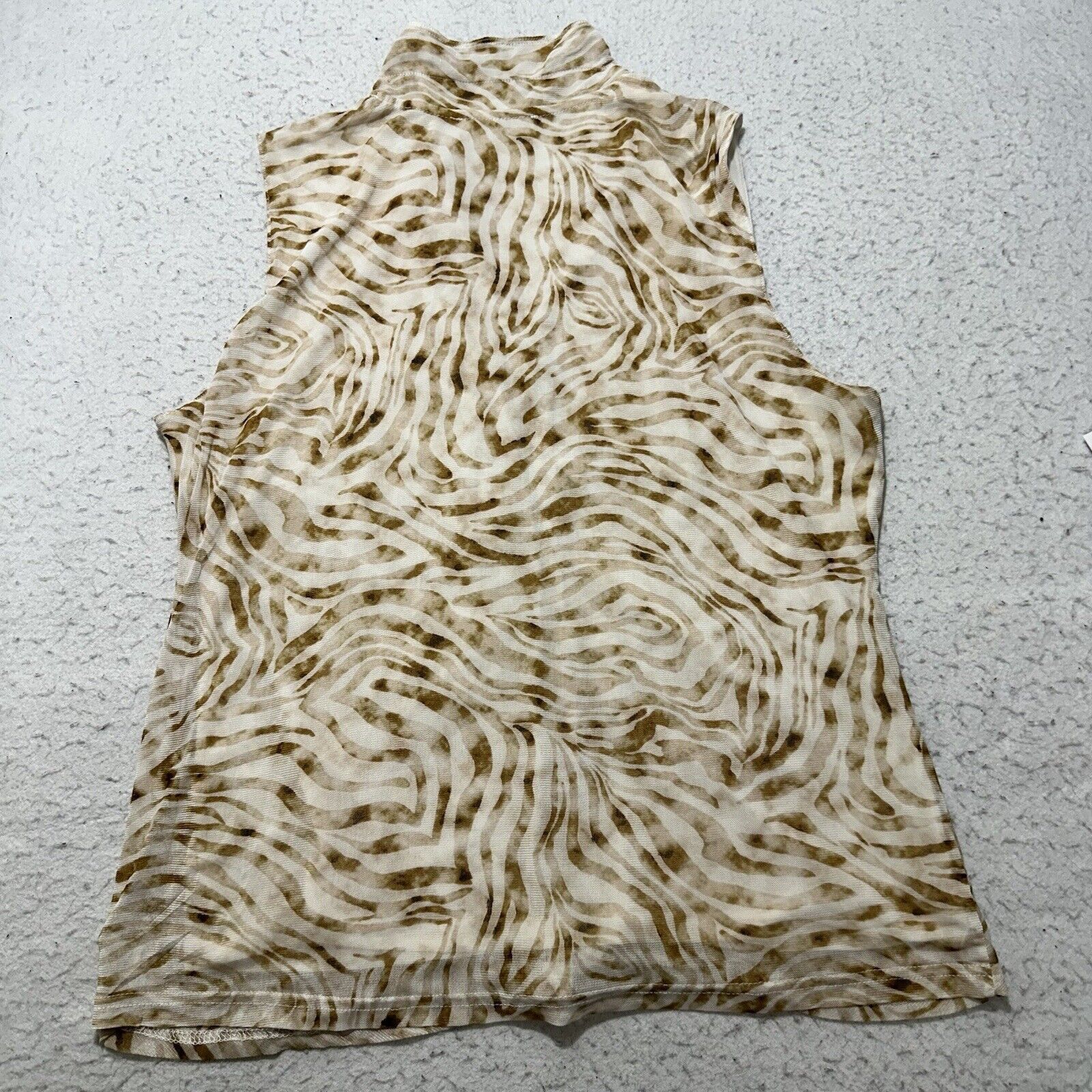Other Jane Delancy Large Button Down Blouse Animal Print Tank Top Size L / US 10 / IT 46 - 11 Thumbnail