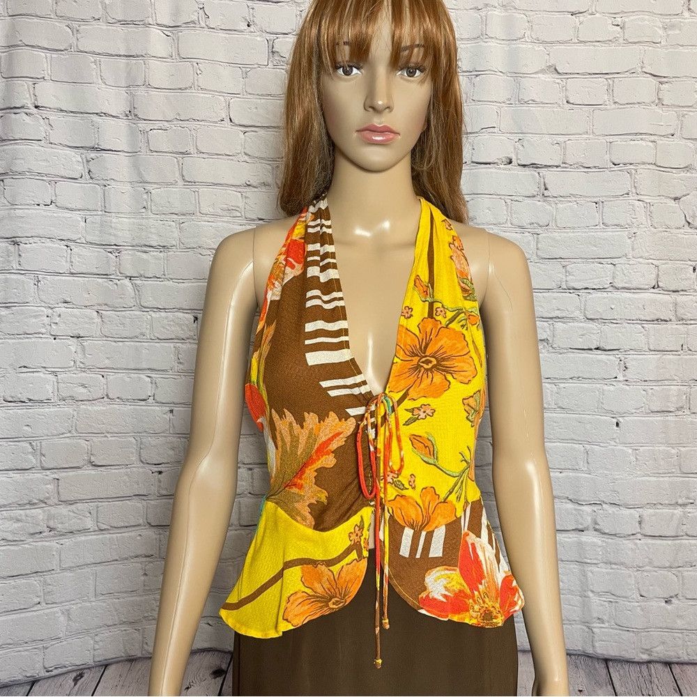 Free People NWT New Free People Hot Tropics Mango Combo Tank Size XS Size XS / US 0-2 / IT 36-38 - 2 Thumbnail