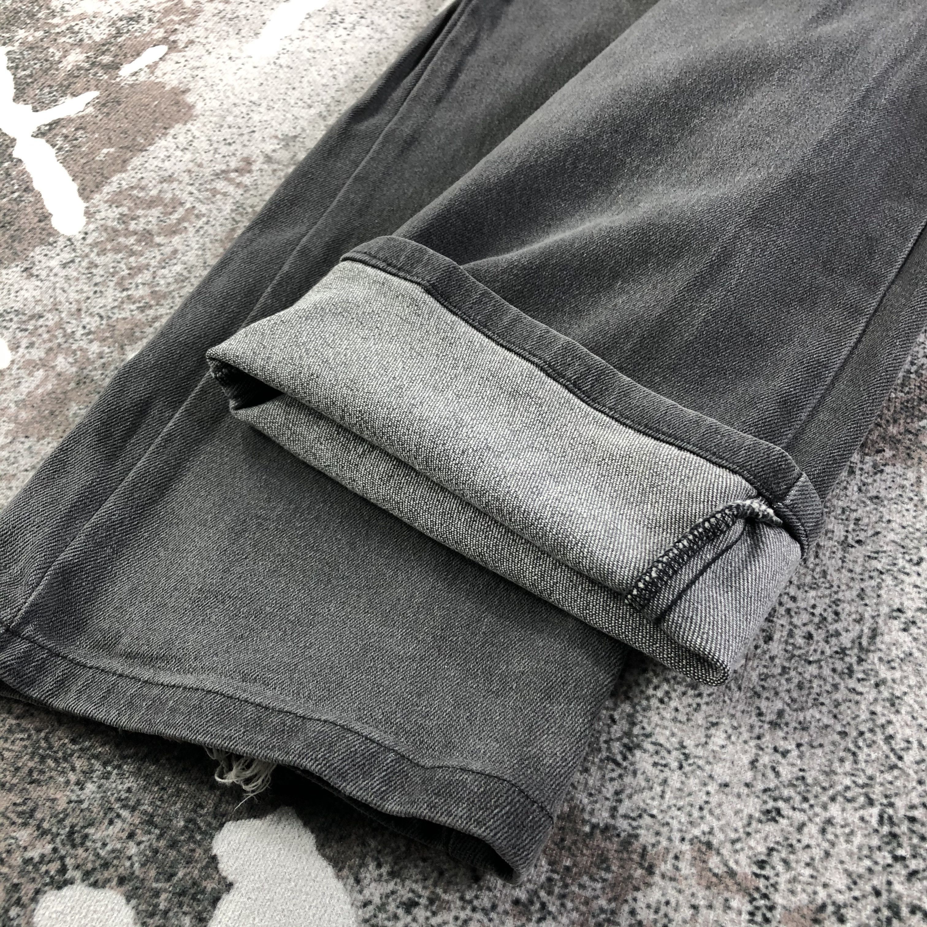 Japanese Brand Japanese Brand Jun Men Jeans Faded Black Denim KJ1753 Size US 30 / EU 46 - 6 Thumbnail