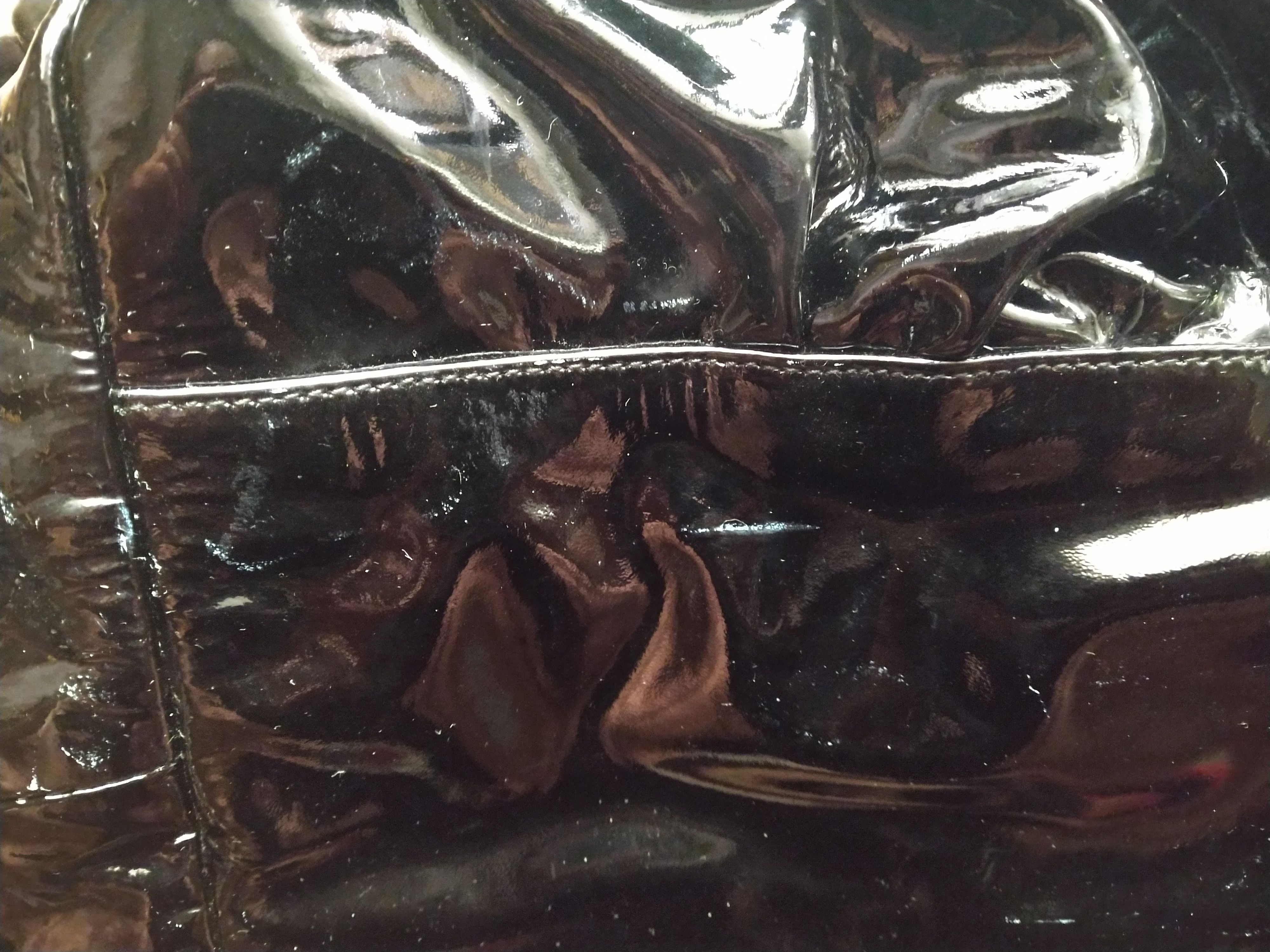 Gucci Gucci Hysteria Shoulder Bag Purse Black Patent Leather Y2K Size ONE SIZE - 16 Thumbnail