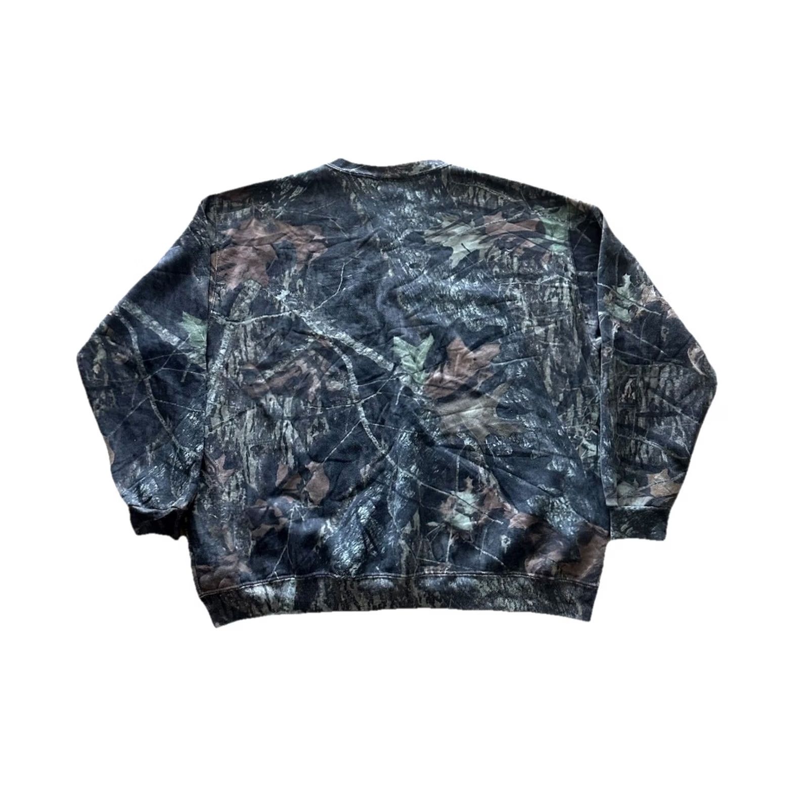 Jerzees VINTAGE Jerzees Outdoors Camo Sweatshirt Mens 2XL Mossy Oak Hunting 90s Camouflage Graphic Print Pullover Sweatshirt Mens Jeans? Size US XXL / EU 58 / 5 - 7 Thumbnail