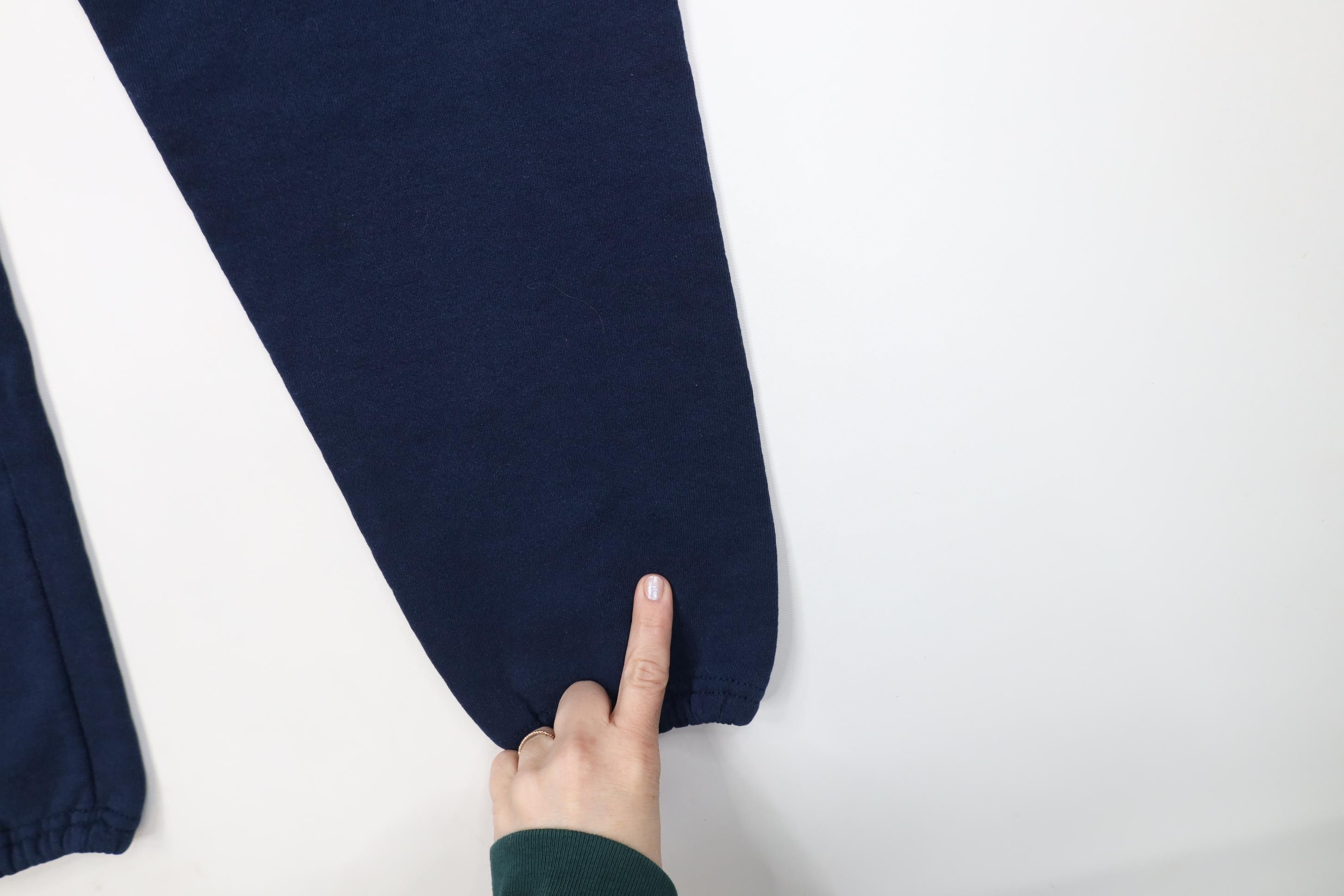 Vintage Vintage 90s Streetwear Cuffed Sweatpants Joggers Blue USA Size US 32 / EU 48 - 5 Thumbnail