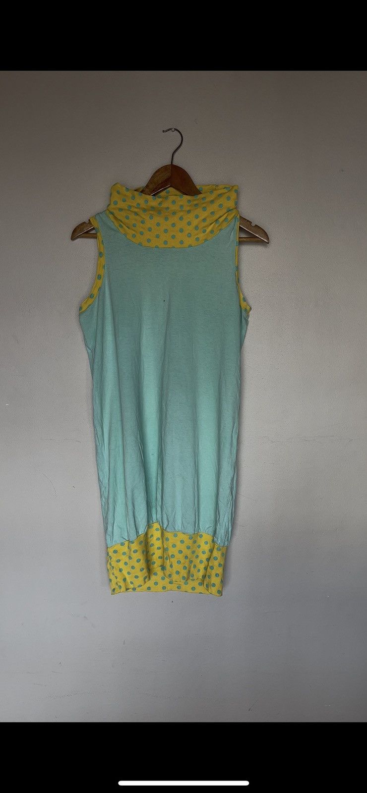 French Connection × Vintage Turtle Neck Polka Dot Dress Size M / US 6-8 / IT 42-44 - 7 Thumbnail