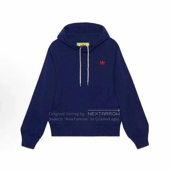 Japanese Brand Gucci x Adidas Classic Logo Knit Hoodie. Size US XS / EU 42 / 0 - 1 Thumbnail