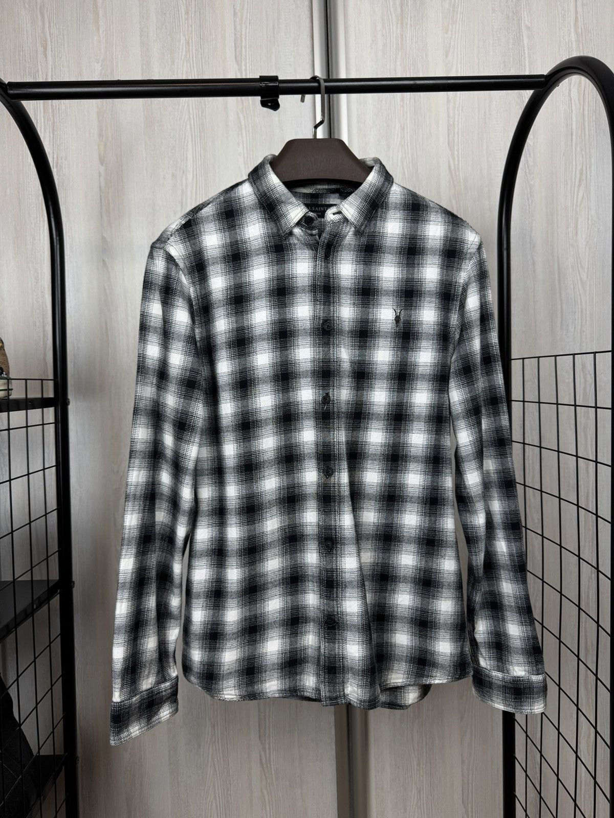 Allsaints Allsaints Lidenwood long sleeve shirt checkered flannel Size US M / EU 48-50 / 2 - 3 Thumbnail