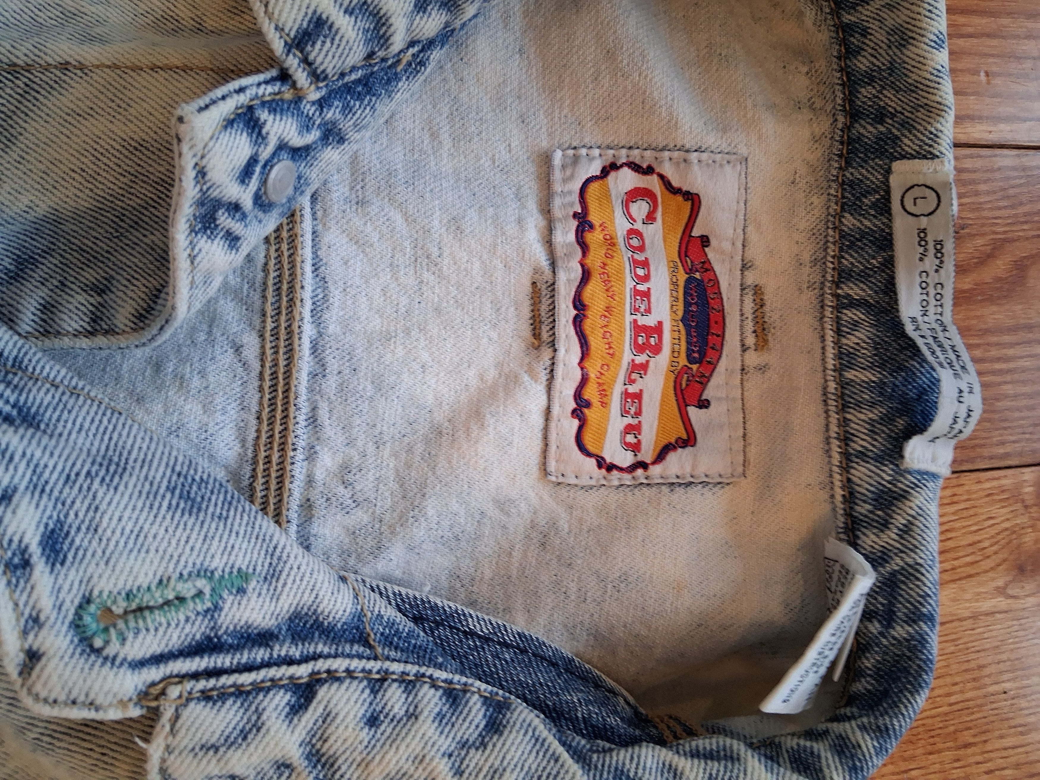 Vintage Japanese Denim Code Bleu Denim Trucker Jasket 1980\'s
