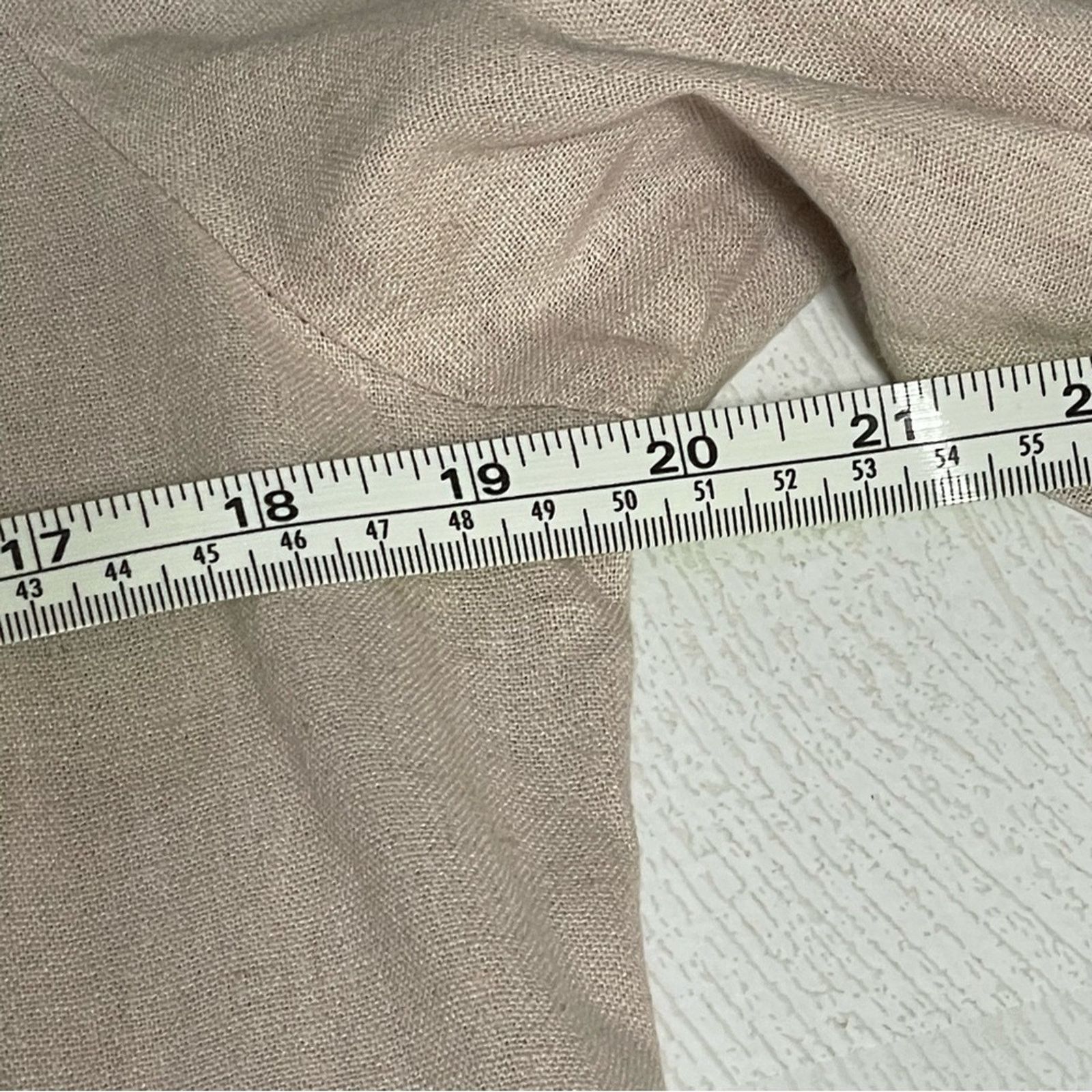 Other Ambiance Apparel Tan Linen Blend Shirt Dress 10 Size L / US 10 / IT 46 - 9 Thumbnail