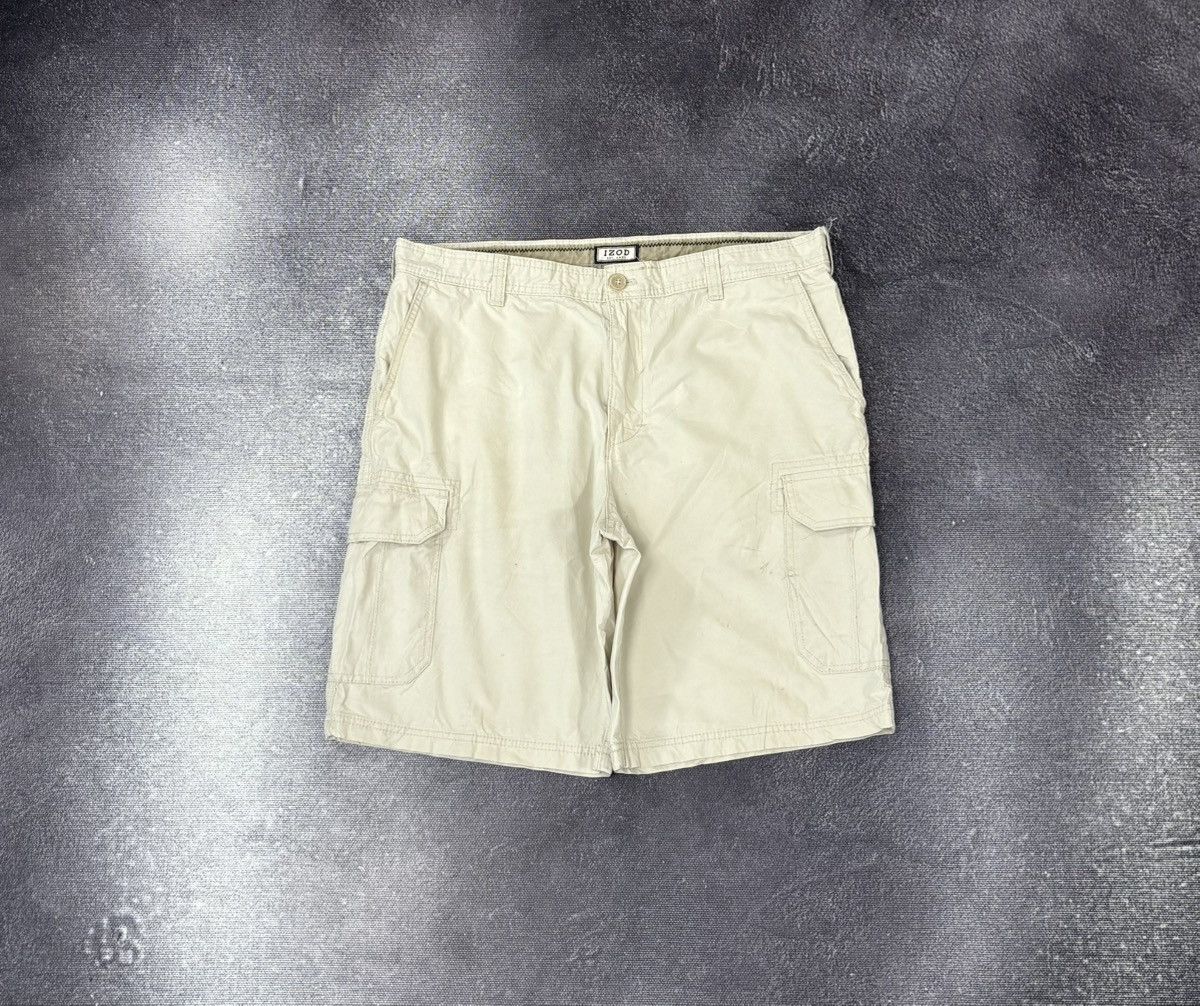 Izod Vintage Izod 2000s Wide Leg Skate Hype Baggy Cargo Shorts Size US 36 / EU 52 - 1 Thumbnail