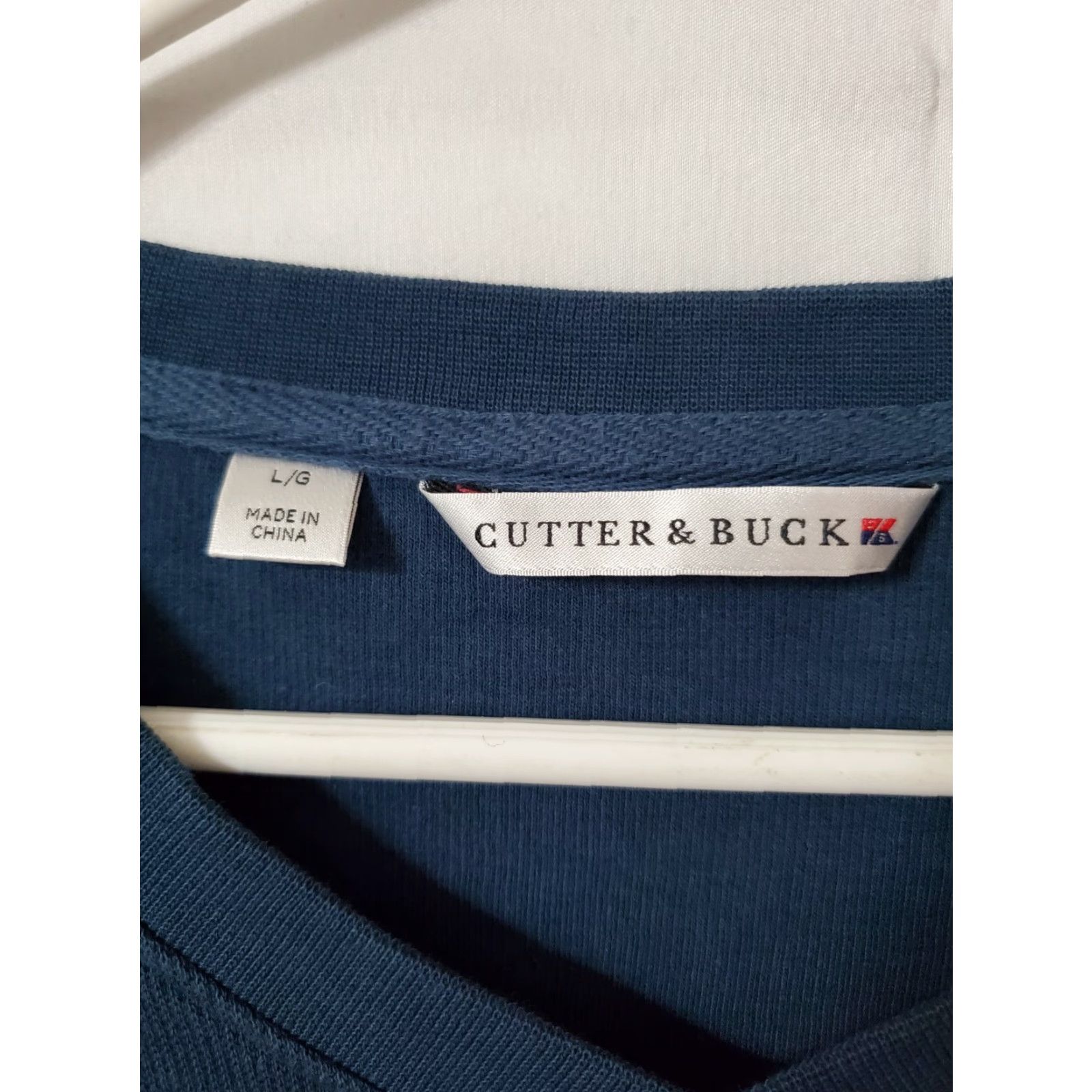 Cutter & Buck Cutter & Buck Sweater Men's L V-Neck Pullover Blue Pima Cotton Golf Active Size US L / EU 52-54 / 3 - 2 Thumbnail
