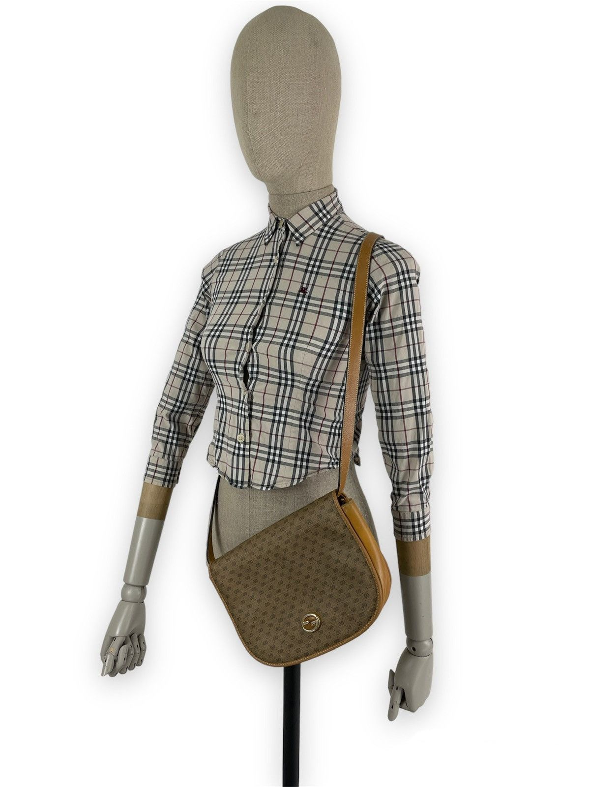 Designer × Gucci × Paolo Gucci RARE VTG 60's Supreme GG Monogram Guccissima Leather Cross-body Shoulder Bag Size ONE SIZE - 6 Thumbnail