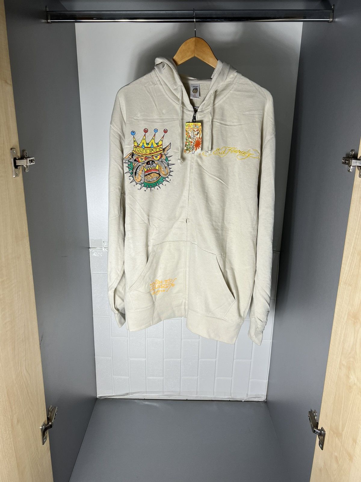 Ed Hardy VINTAGE ED HARDY BY CHRISTIAN AUDIGIER DESIGNER JAPANESE Y2K Size US XXL / EU 58 / 5 - 7 Thumbnail
