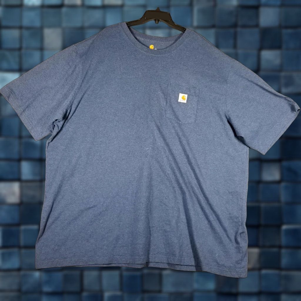 Carhartt Carhartt Shirt Mens 4XL Blue Heather Original Fit Pocket Short Sleeve Tee K87 Size US XXL / EU 58 / 5 - 1 Thumbnail