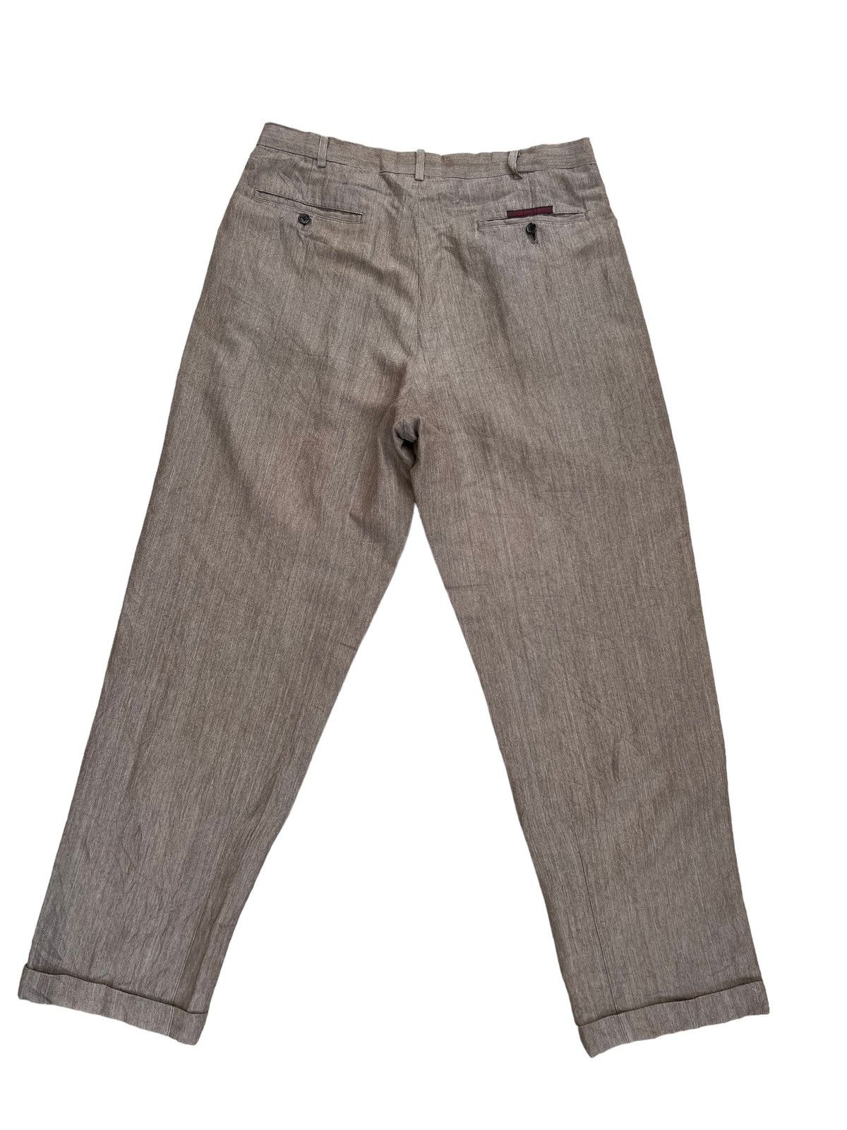 Other Vintage Papas Japan Sun Fade Light Brown Linen Loose Trouser Size US 32 / EU 48 - 2 Thumbnail