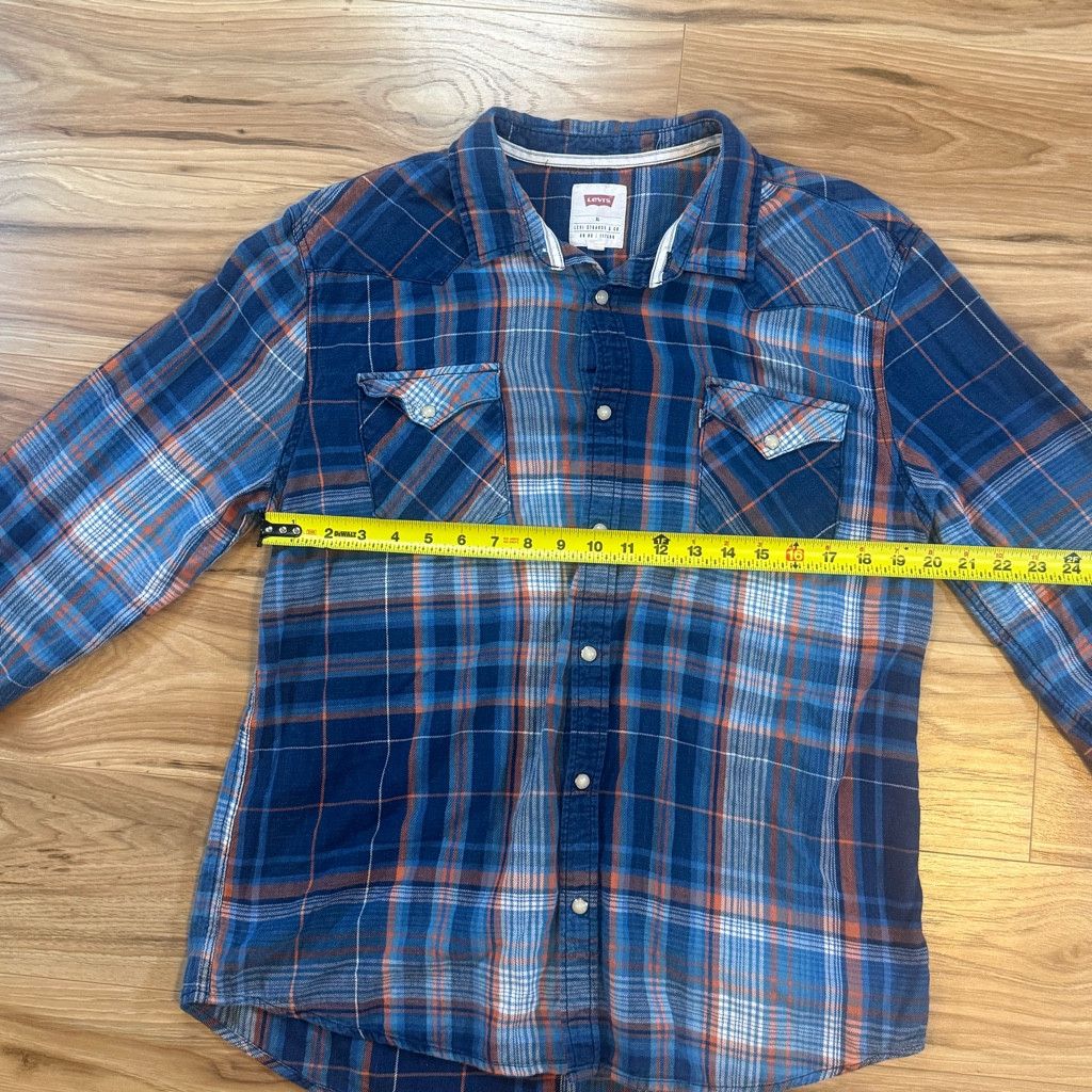Levi's Levi’s Men’s XL Plaid Flannel Button Shirt Size US XL / EU 56 / 4 - 5 Thumbnail