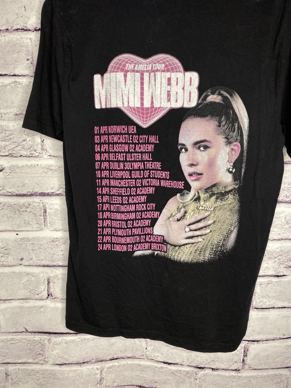 Band Tees Men's T-Shirt The Amelia Tour Mimi Webb Tour Rock Tee Size US M / EU 48-50 / 2 - 13 Thumbnail