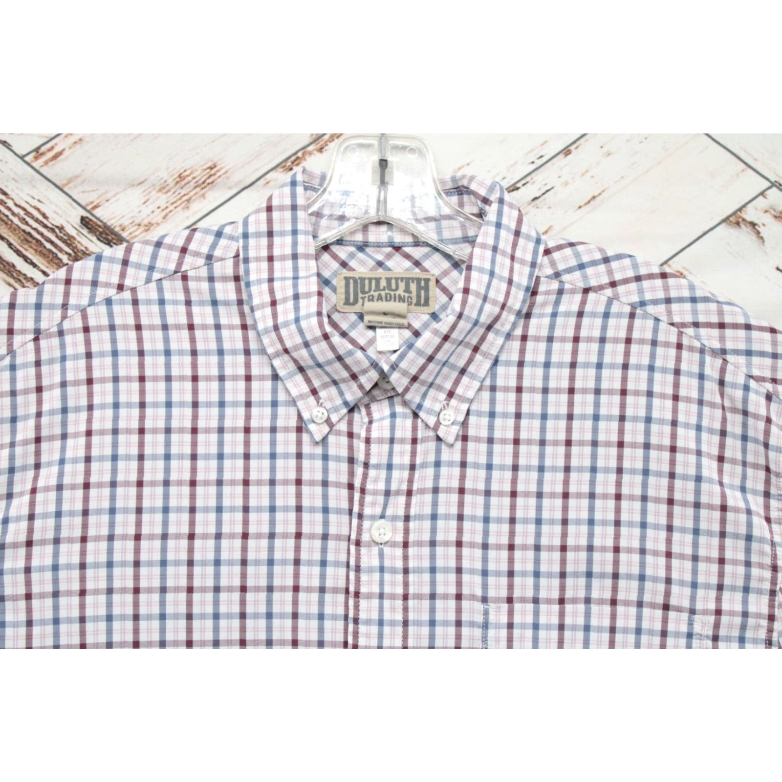 Vintage Duluth Shirt Mens XL White Check Button-Down Performance Long Sleeve Size US XL / EU 56 / 4 - 2 Thumbnail