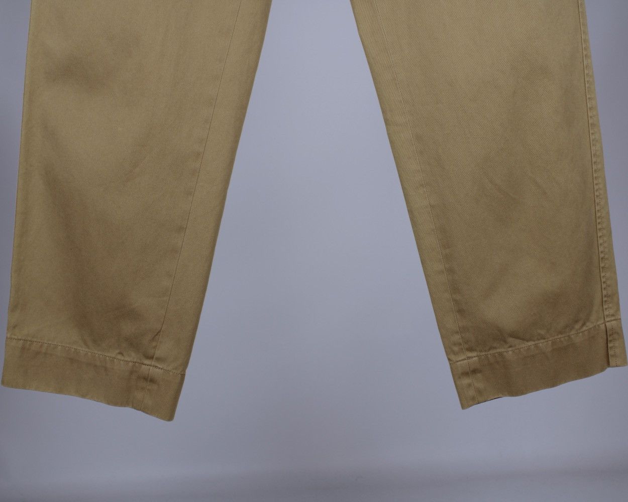 Designer × Golden Goose GOLDEN GOOSE Oversized Olive Khaki Cotton Chino Pants Size US 31 - 4 Thumbnail