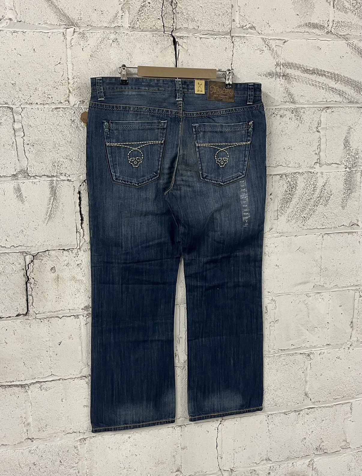 Marc Ecko Y2k Ecko baggy fit embroidered skull denim grunge opium Size US 38 / EU 54 - 1 Thumbnail
