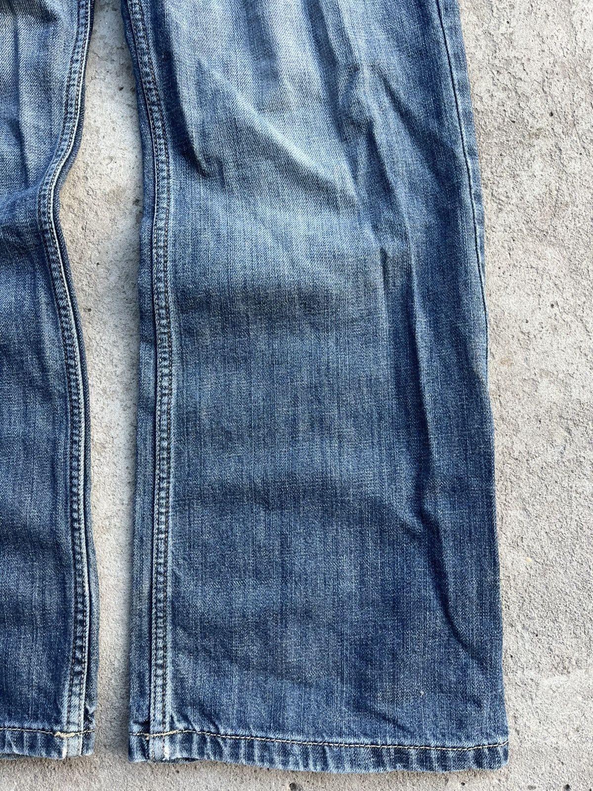 20471120 × If Six Was Nine × Le Grande Bleu (L.G.B.) Jeans Dirty Pants Faded Crash Denim Thrashed Y2K Distressed Size US 34 / EU 50 - 10 Thumbnail