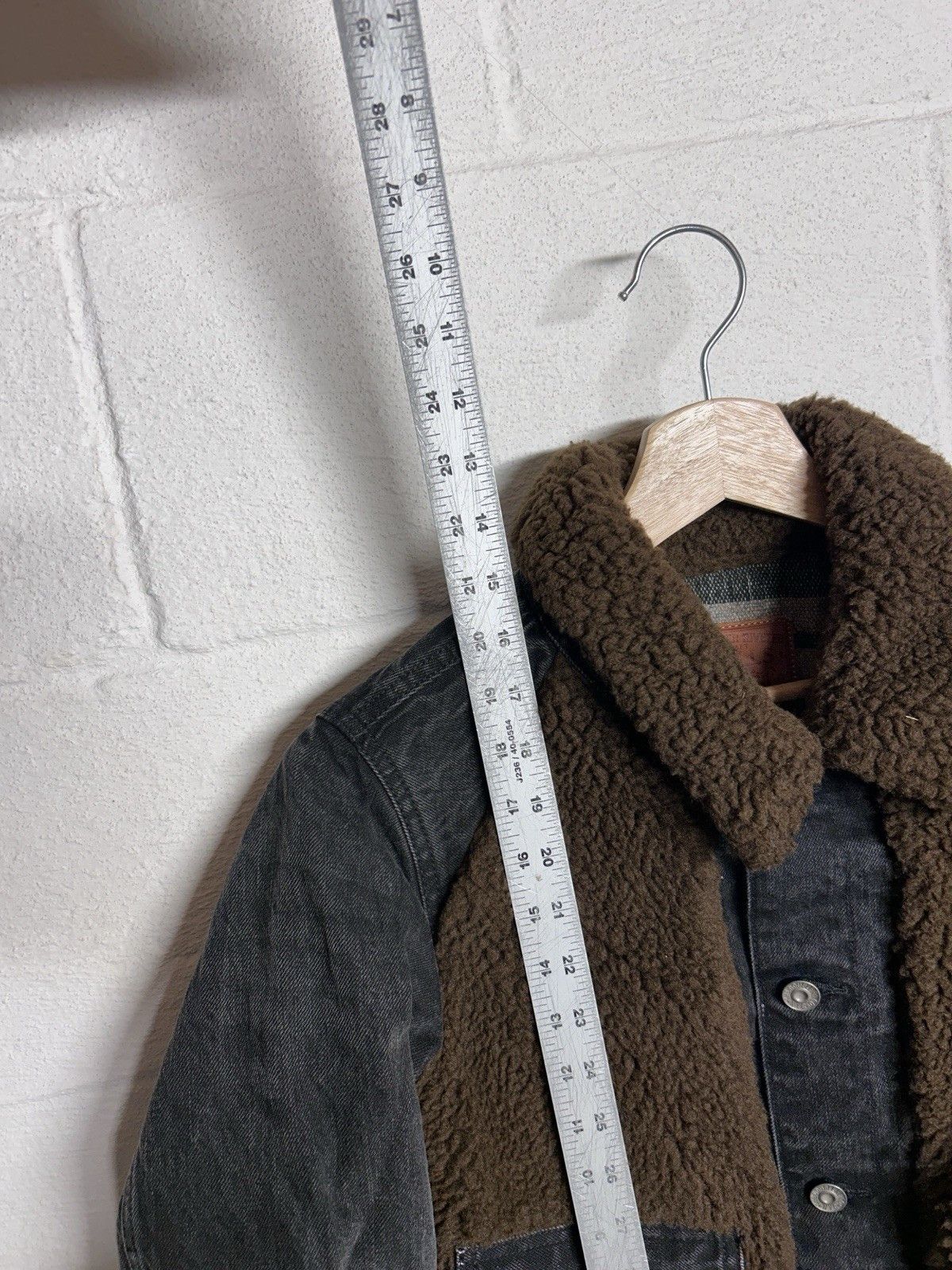 RRL Ralph Lauren RRL Ralph Lauren Faux Grizzly Fleece Denim Shearling Jacket Size S / US 4 / IT 40 - 16 Thumbnail