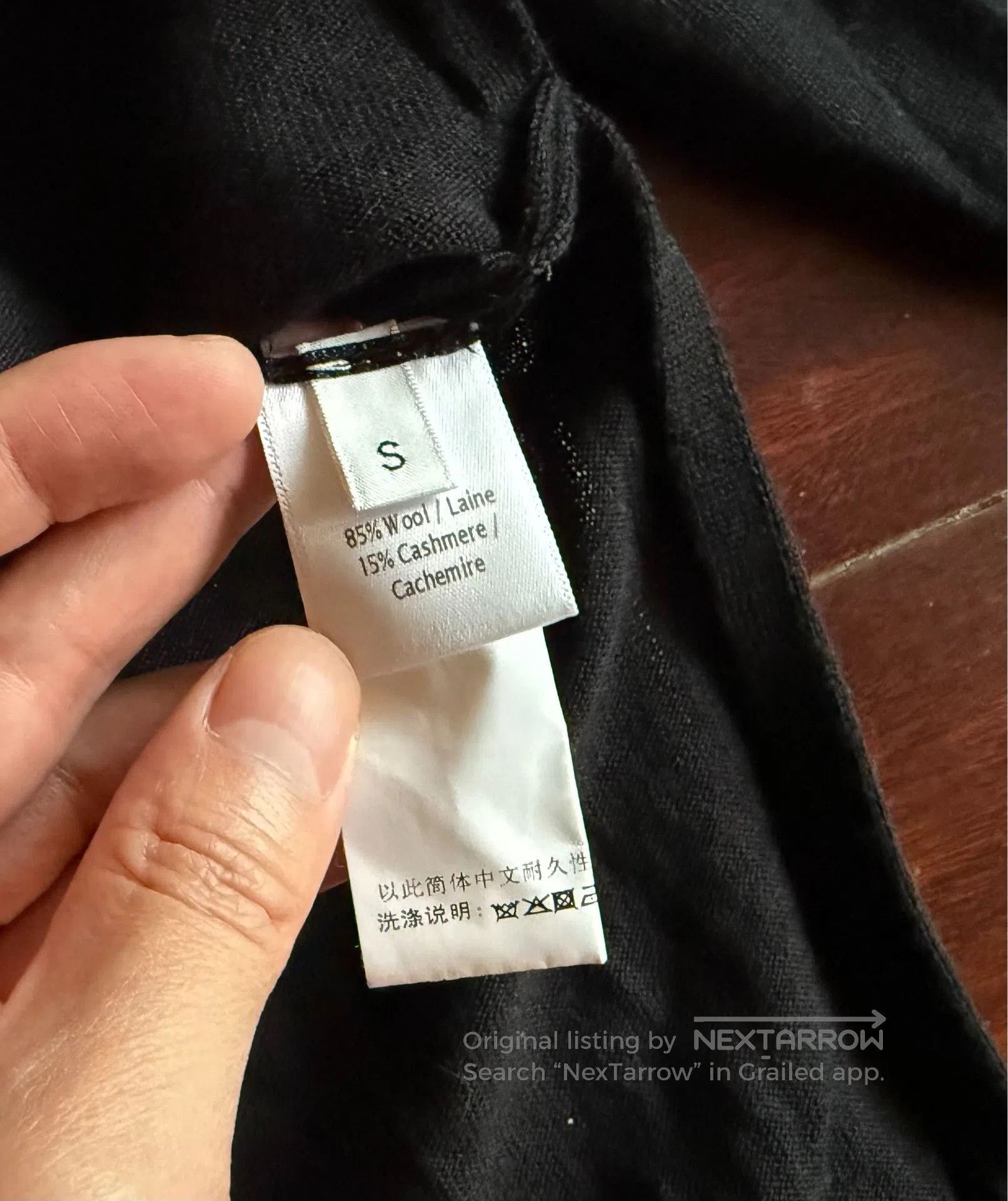 Saint Laurent Paris Simone Rocha Floral Knit Black Sweater. Size S / US 4 / IT 40 - 7 Thumbnail