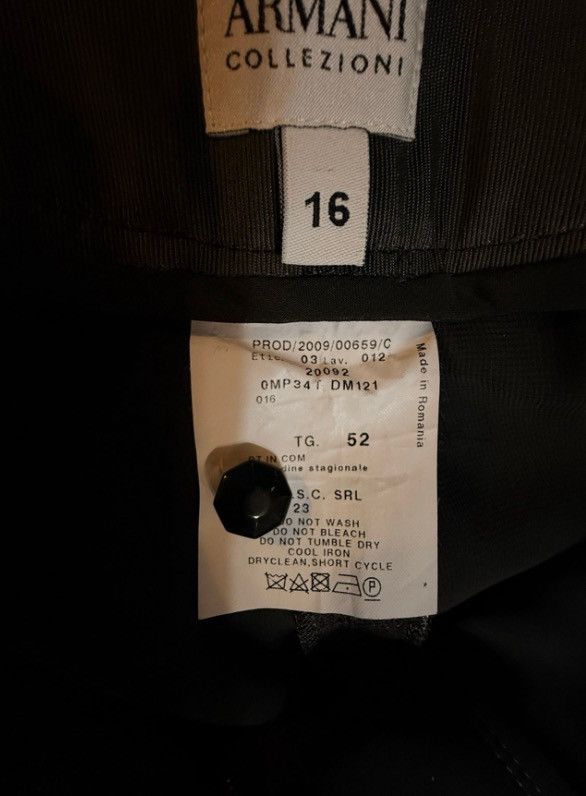 Armani Collezioni Armani Collezioni Pinstripe Wool-Blend Pants Size 16 (52 IT) Size 38" / US 16 / IT 52 - 10 Thumbnail