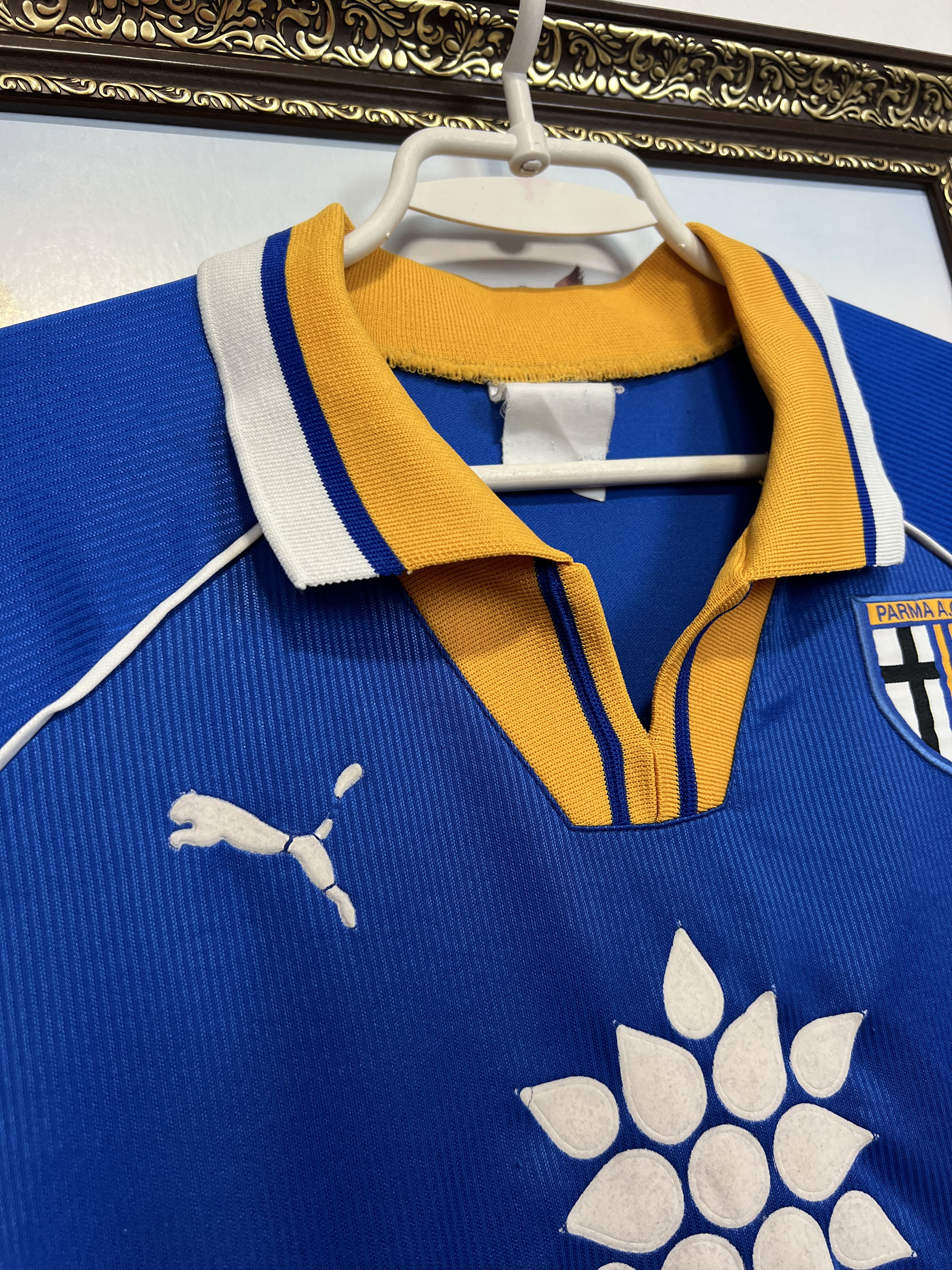 Puma Parma Away football shirt 1997 Soccer Jersey Maglia Trikot Size US L / EU 52-54 / 3 - 4 Thumbnail