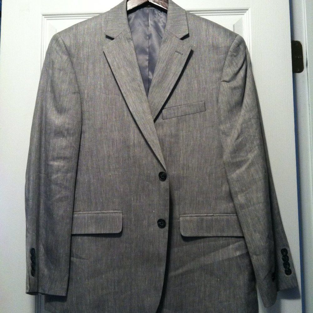 Tasso Elba TASSO ELBA MENS NEW 62%LINEN38%VISCOSE SPORT COAT BLAZER 46R Size 46R - 3 Thumbnail