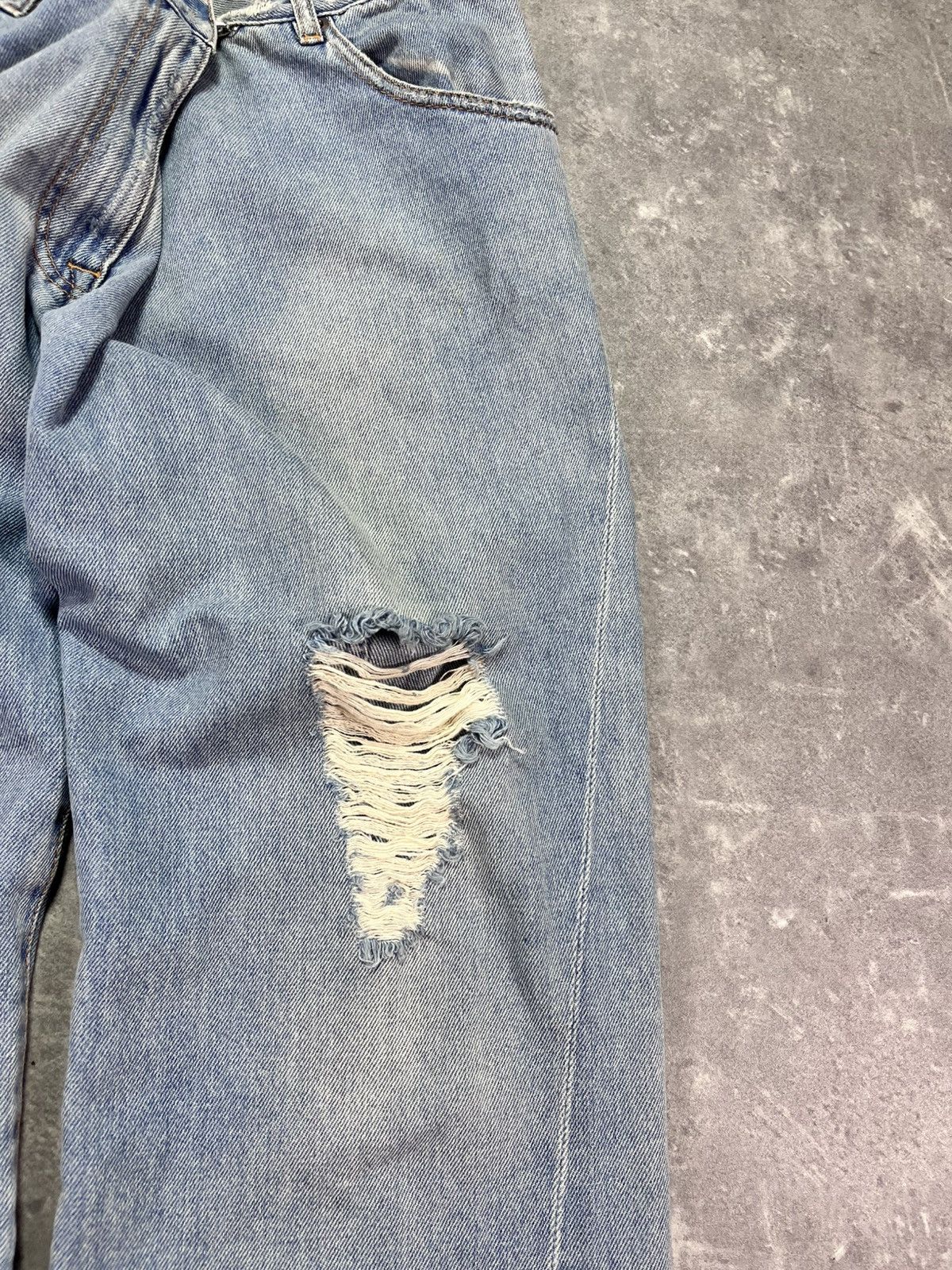 Maison Margiela SS17 MM6 Presentation Folded Cropped Flared Fit Jeans 40 Size 27" / US 4 / IT 40 - 5 Thumbnail