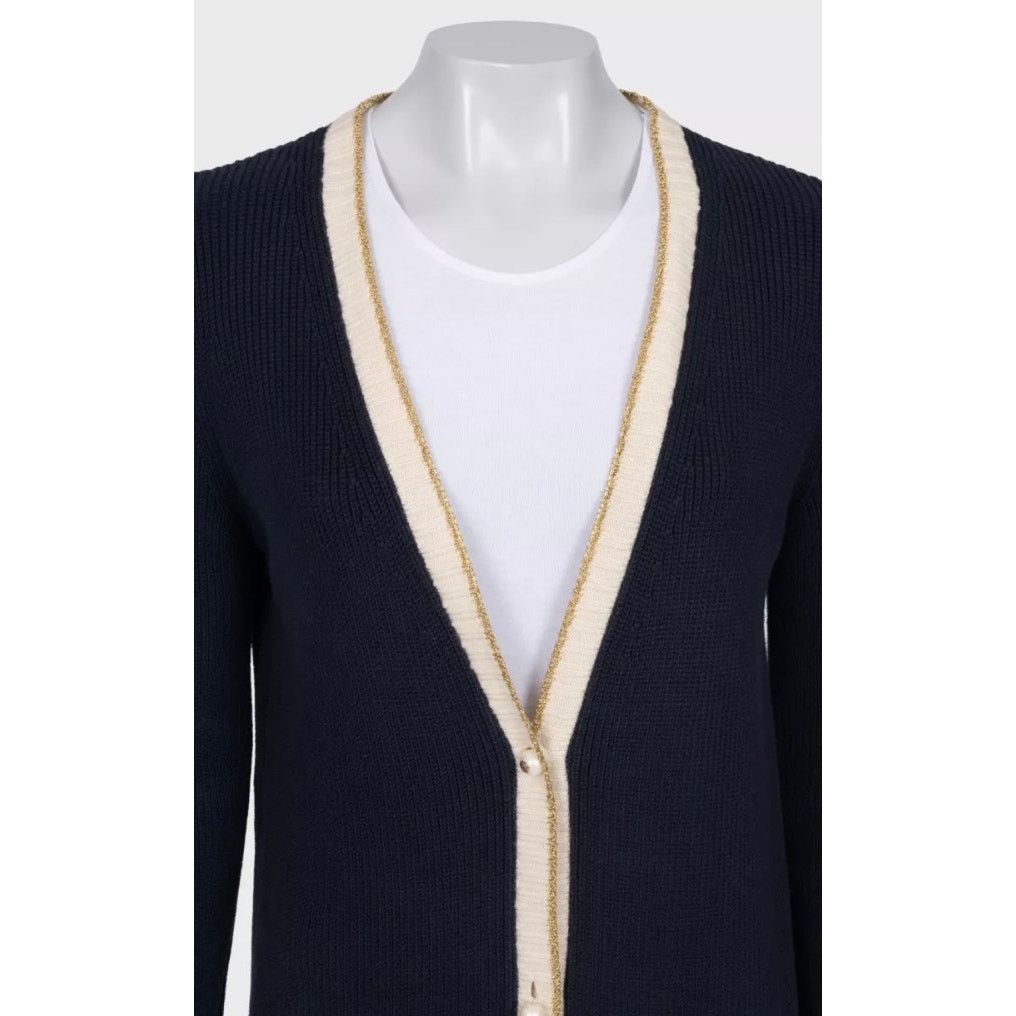 Gucci Gucci Straight Blue Embroidered Cardigan - Size S Size S / US 4 / IT 40 - 4 Thumbnail