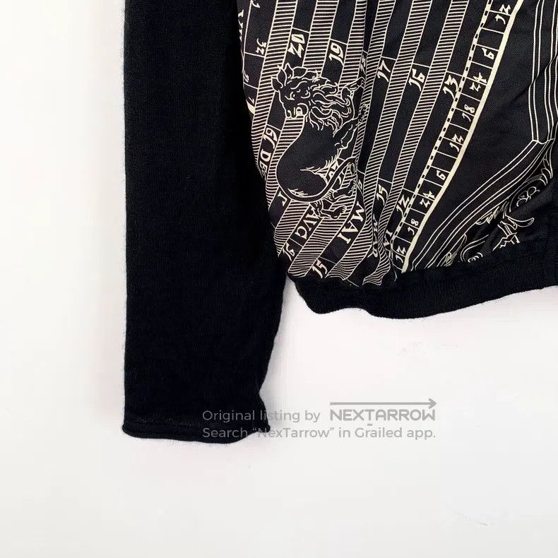 Hermes Hermes Black compass print pure silk single-breasted long- Size XXS / US 00 / IT 34 - 4 Thumbnail