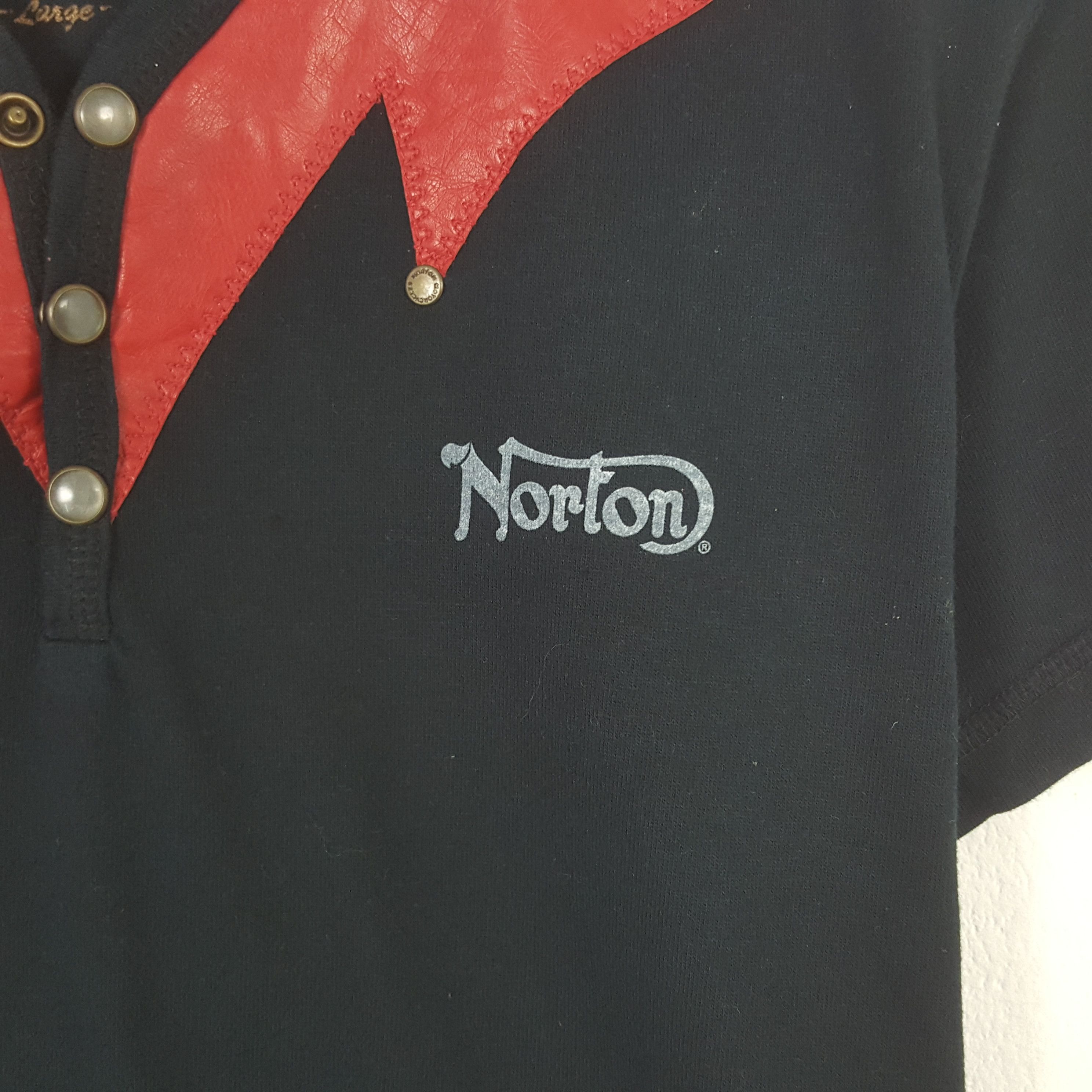 Norton × Vintage Vintage Nonton Fire Style Tshirt Size US M / EU 48-50 / 2 - 4 Thumbnail
