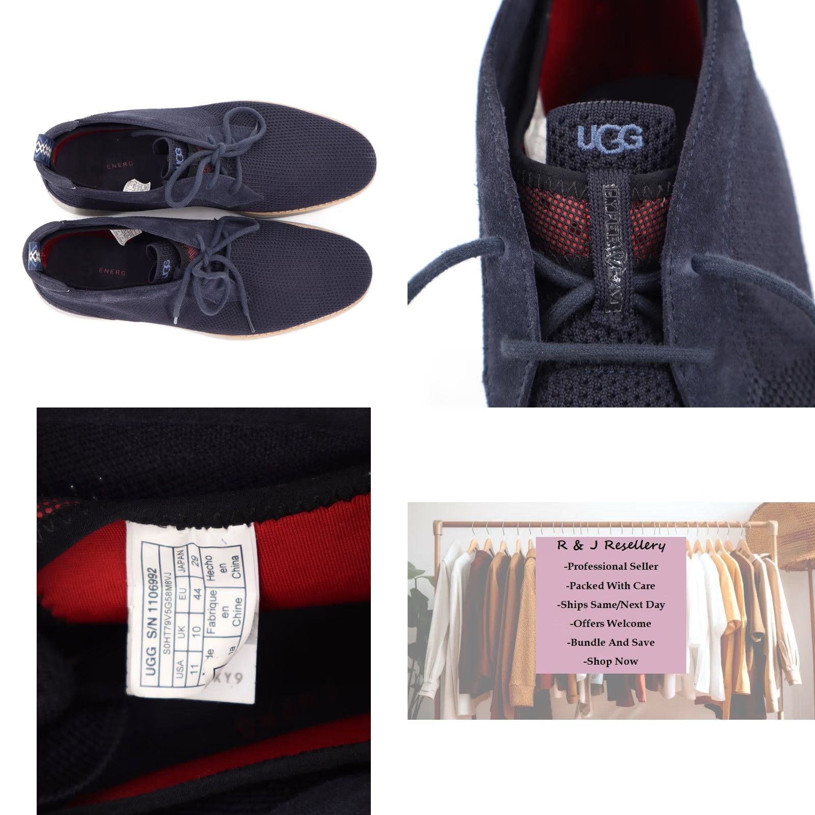 Ugg UGG Men's Union Chukka Boots Navy Sz 11 Size US 11 / EU 44 - 8 Thumbnail