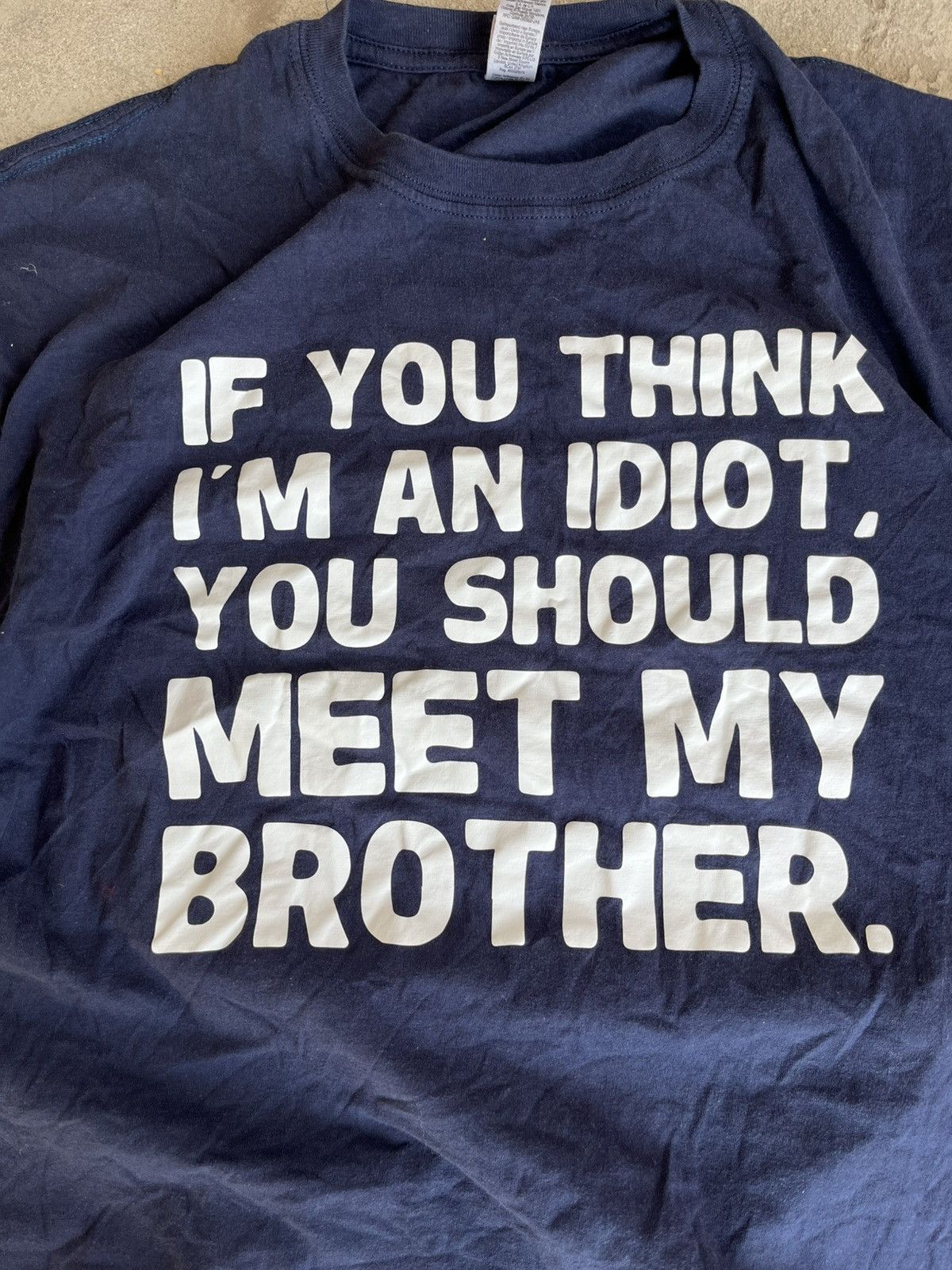 Band Tees × Vintage Vintage If you think i’m an Idiot Humor Joke T-Shirt Tee Sex Size US XL / EU 56 / 4 - 2 Thumbnail