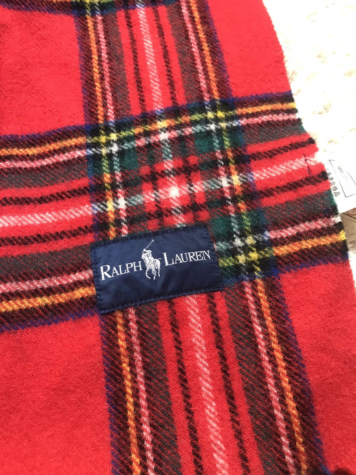 Polo Ralph Lauren × Vintage ‼️VINTAGE SCARF RALPH LAUREN WOOL TARTAN PATTERN‼️ Size ONE SIZE - 6 Thumbnail