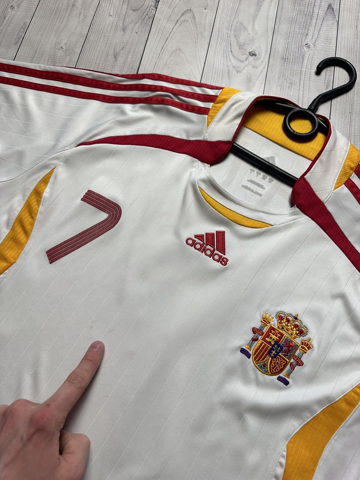 Adidas × Vintage Vintage adidas Spain 7 Raul soccer jersey size L logo Size US L / EU 52-54 / 3 - 6 Thumbnail
