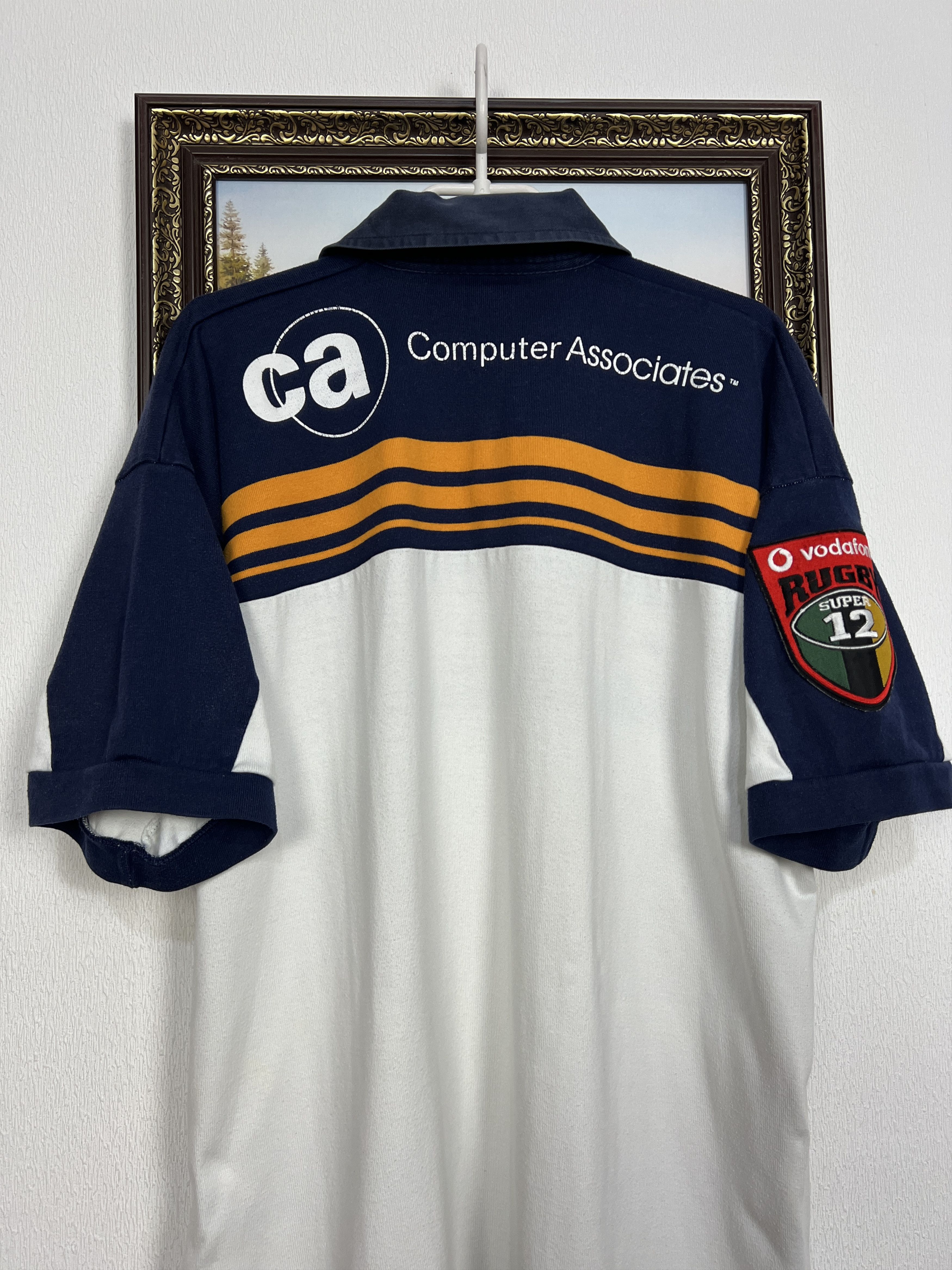 Canterbury of New Zealand Vintage Canterbury Brumbies Rugby Union Jersey Trikot Shirt Size US XL / EU 56 / 4 - 8 Thumbnail